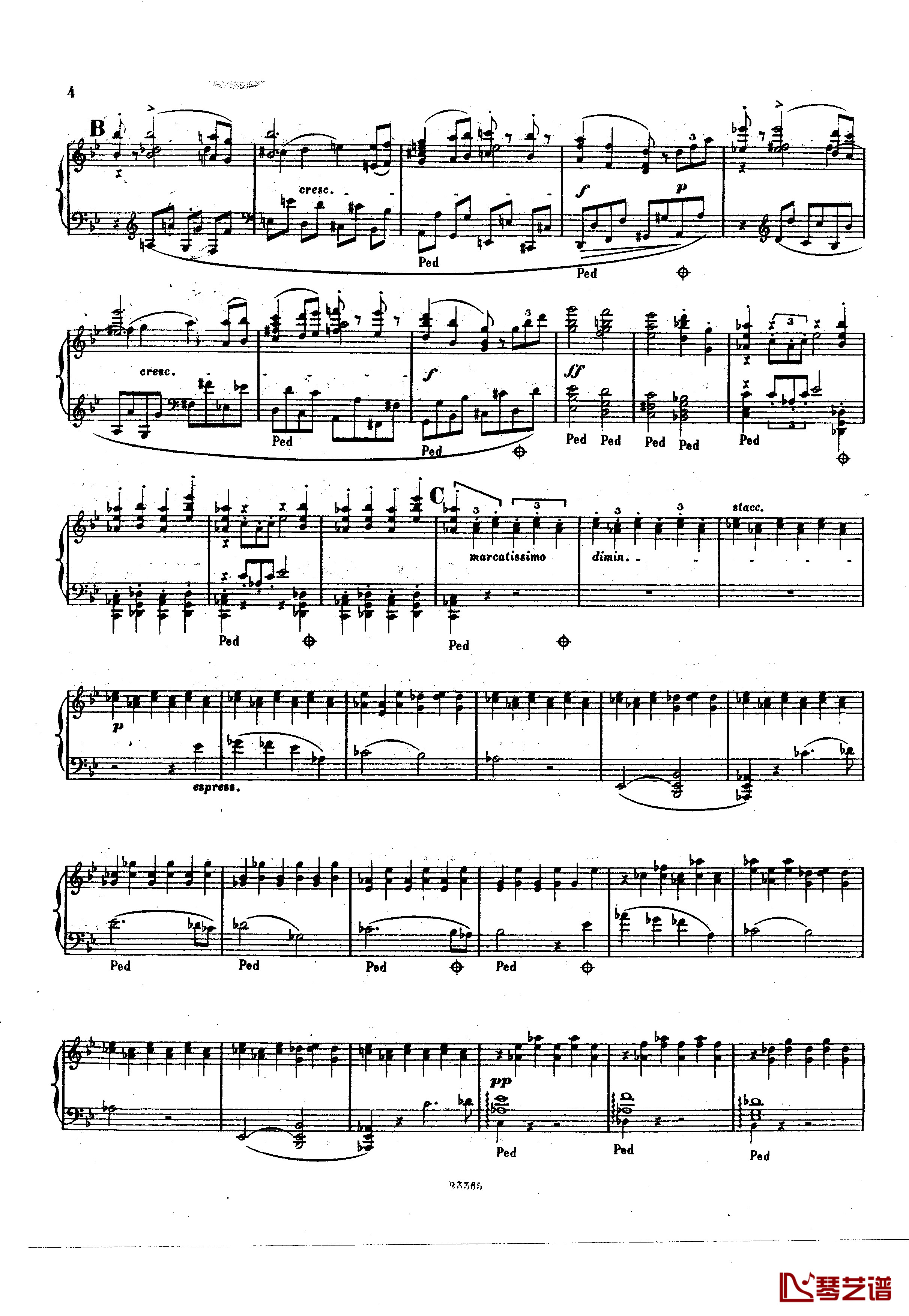 g小调钢琴协奏曲  Op.15钢琴谱-斯甘巴蒂4