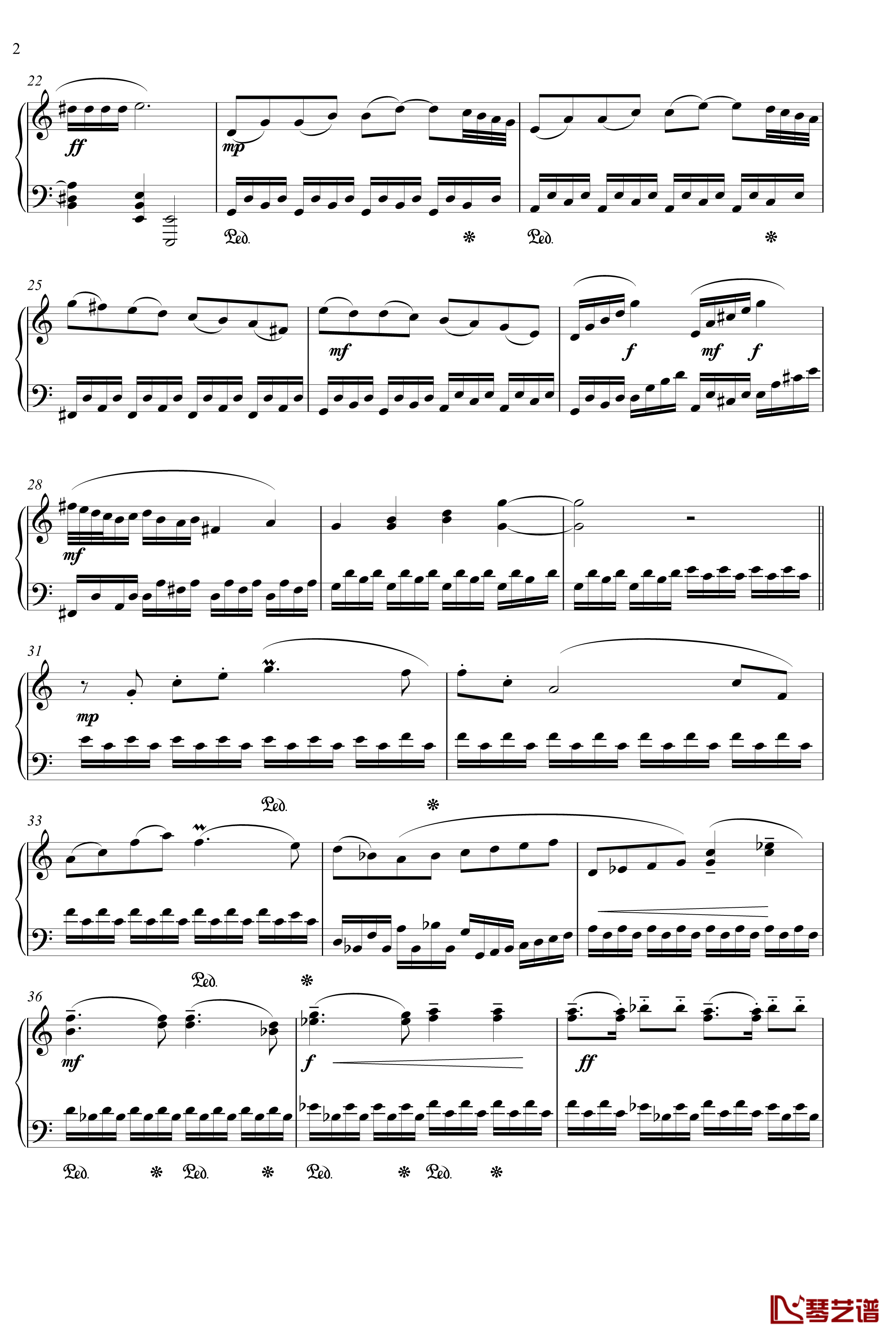C大调奏鸣曲钢琴谱-第一乐章-尚朋2