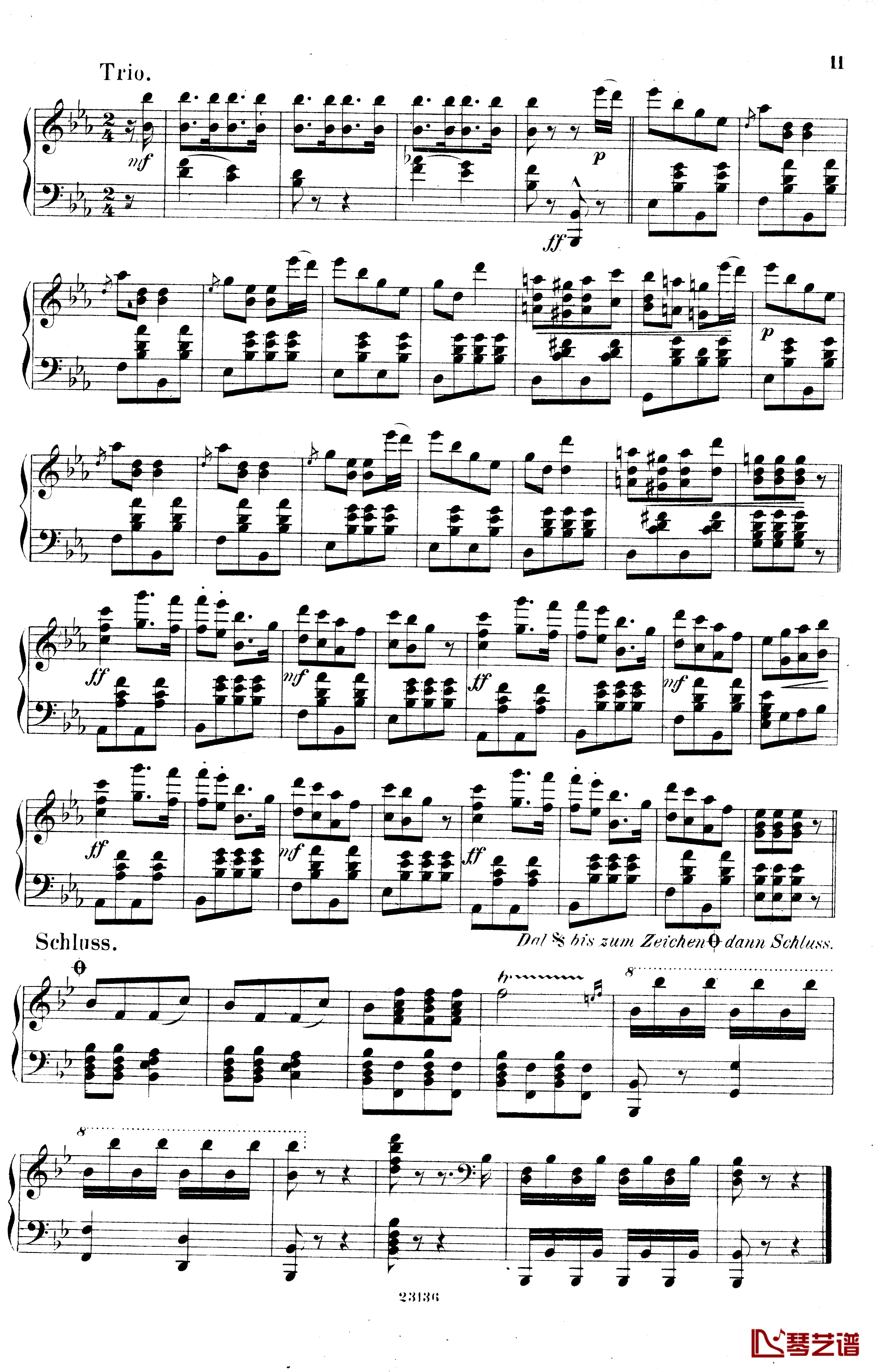  畅通无阻快速波尔卡  Op.45钢琴谱-爱德华 施特劳斯2