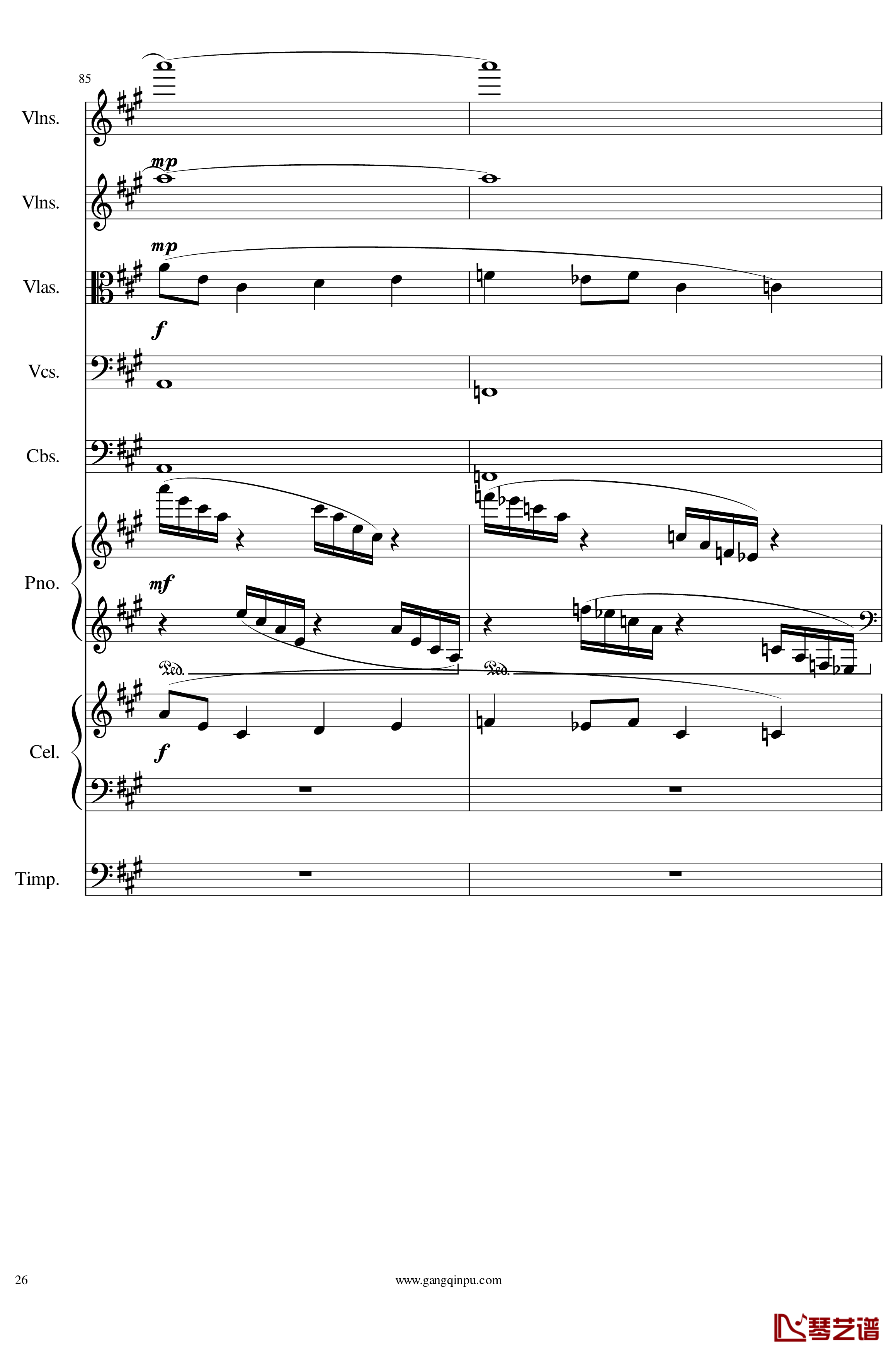 光高校庆序曲Op.44钢琴谱-一个球26