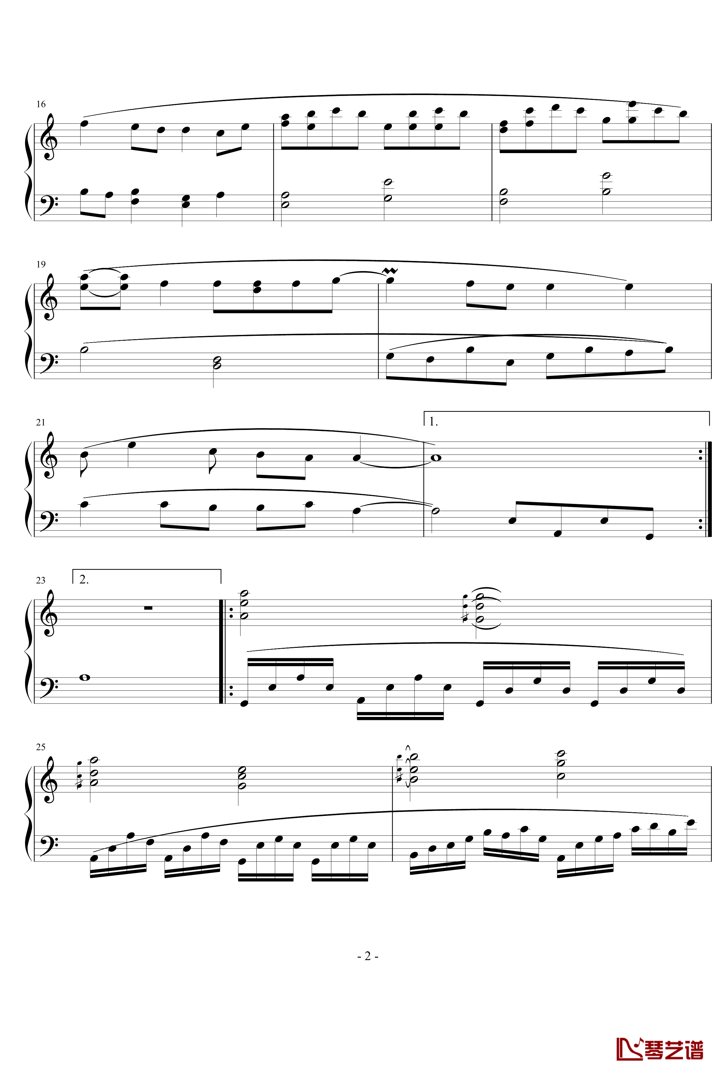 Memory钢琴谱-未知分类2
