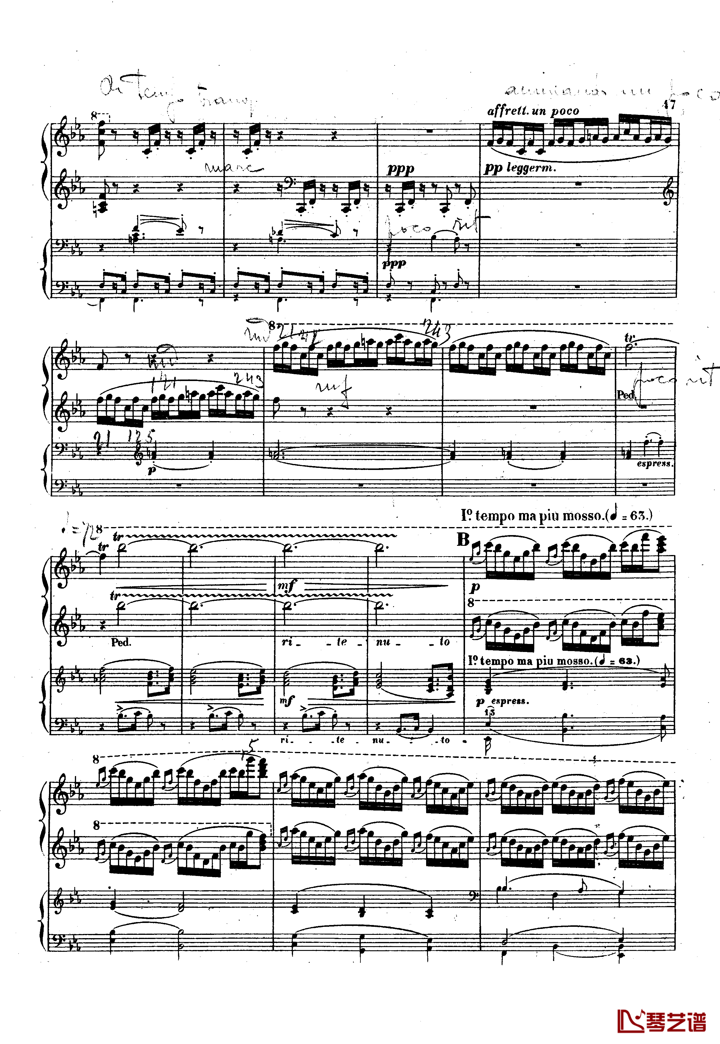 g小调钢琴协奏曲  Op.15钢琴谱-斯甘巴蒂47