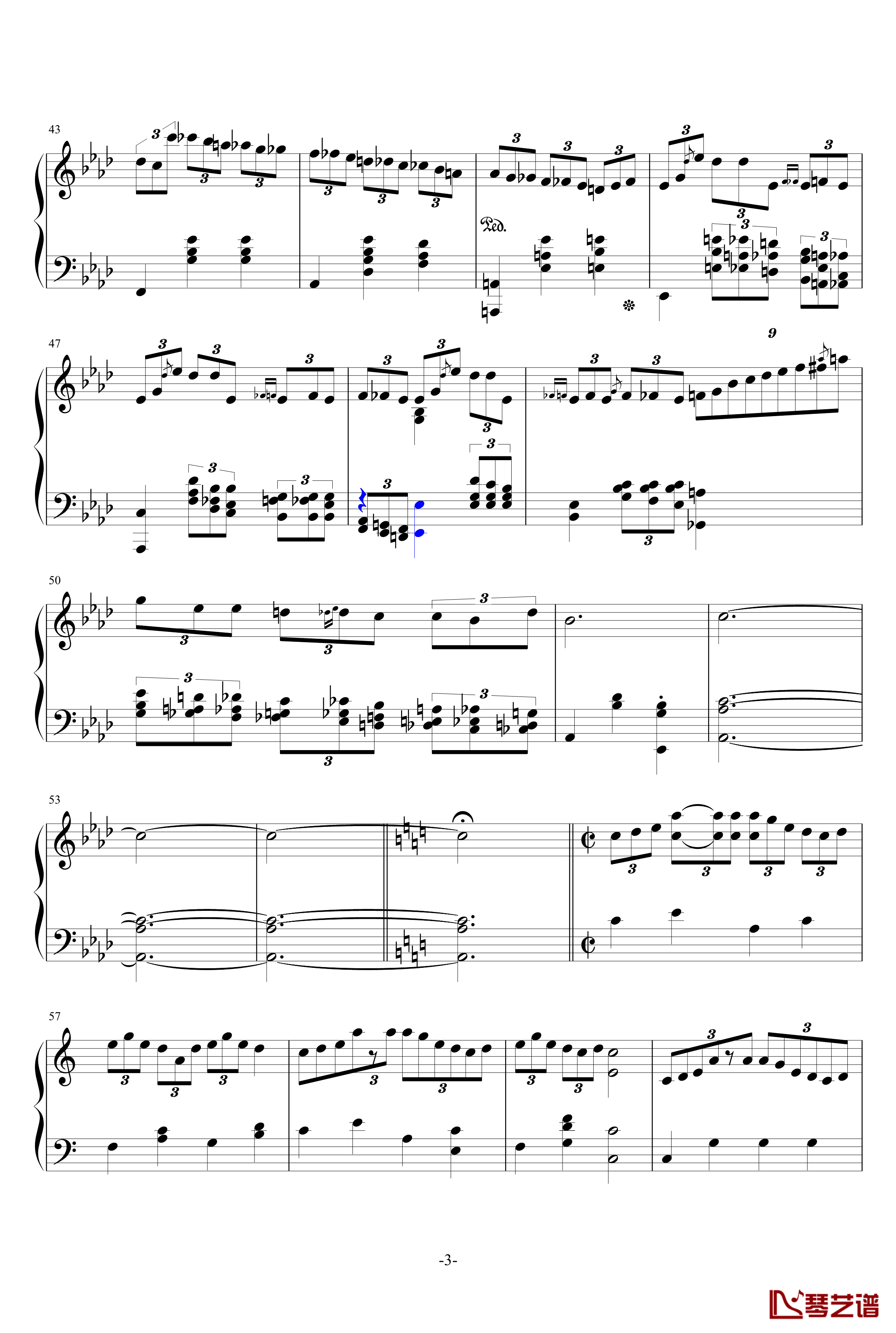紫嫣钢琴谱-尬哥3