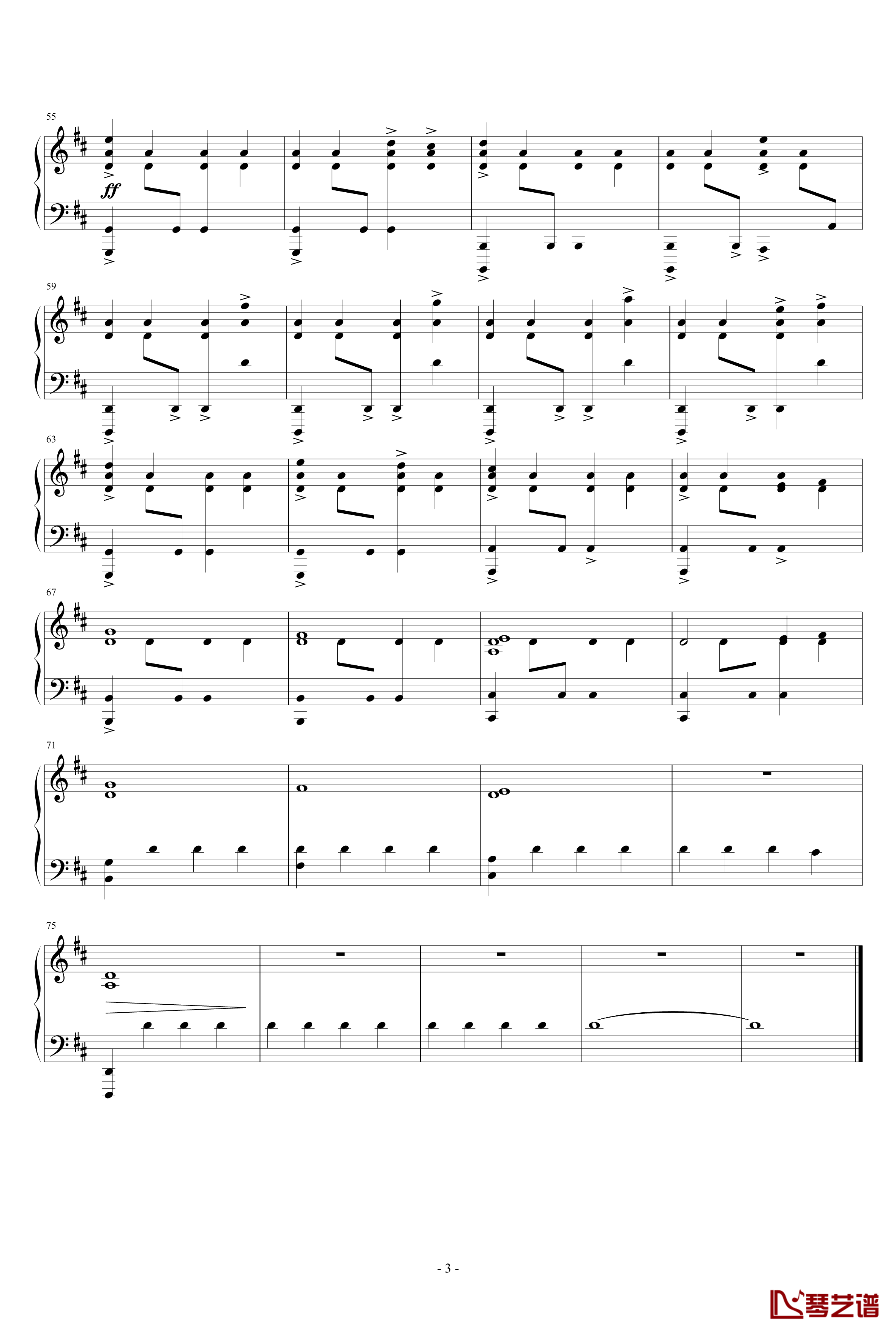Heart钢琴谱-piano-Doug Hammer3
