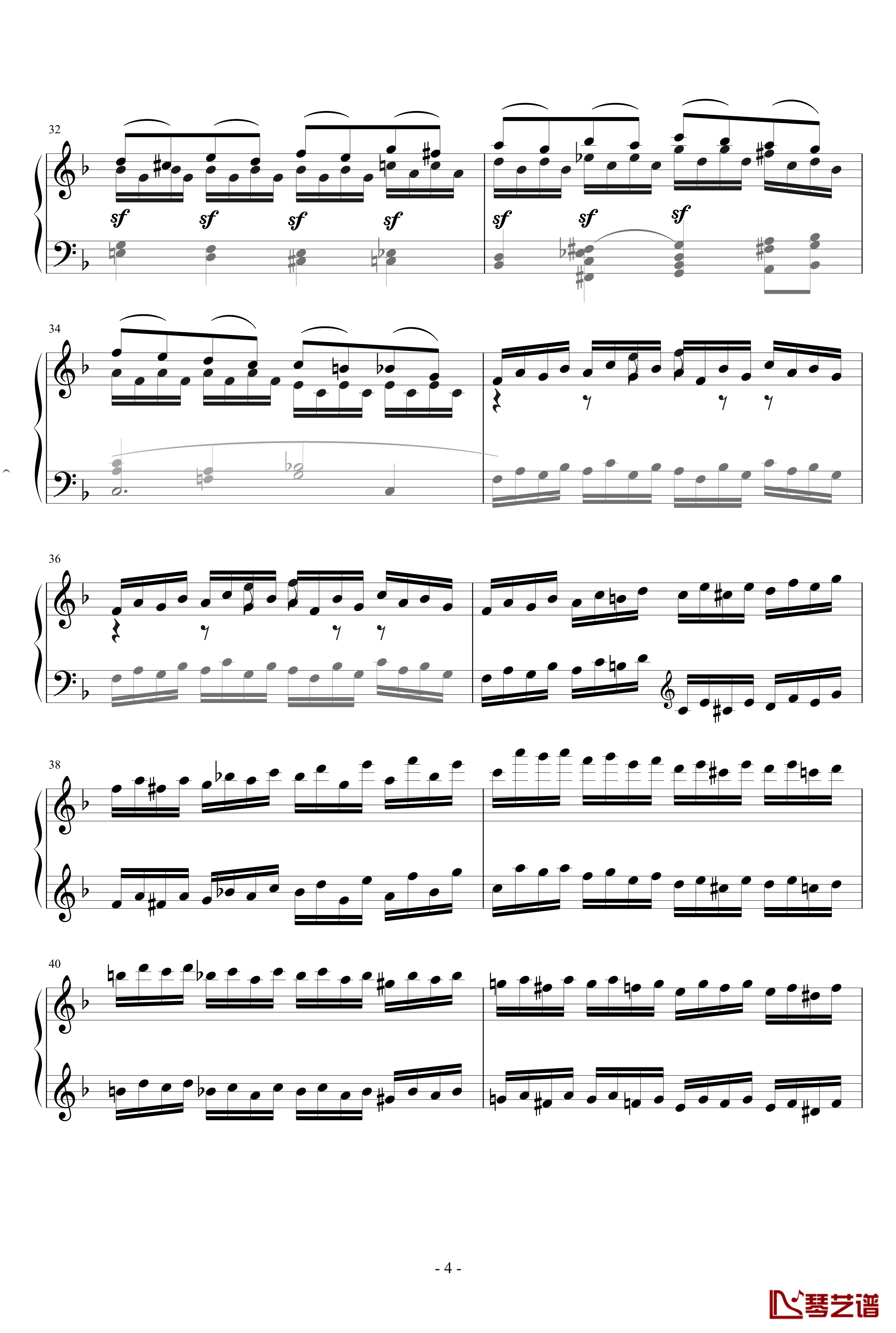 克列门蒂练习曲No.13钢琴谱-克来门蒂4