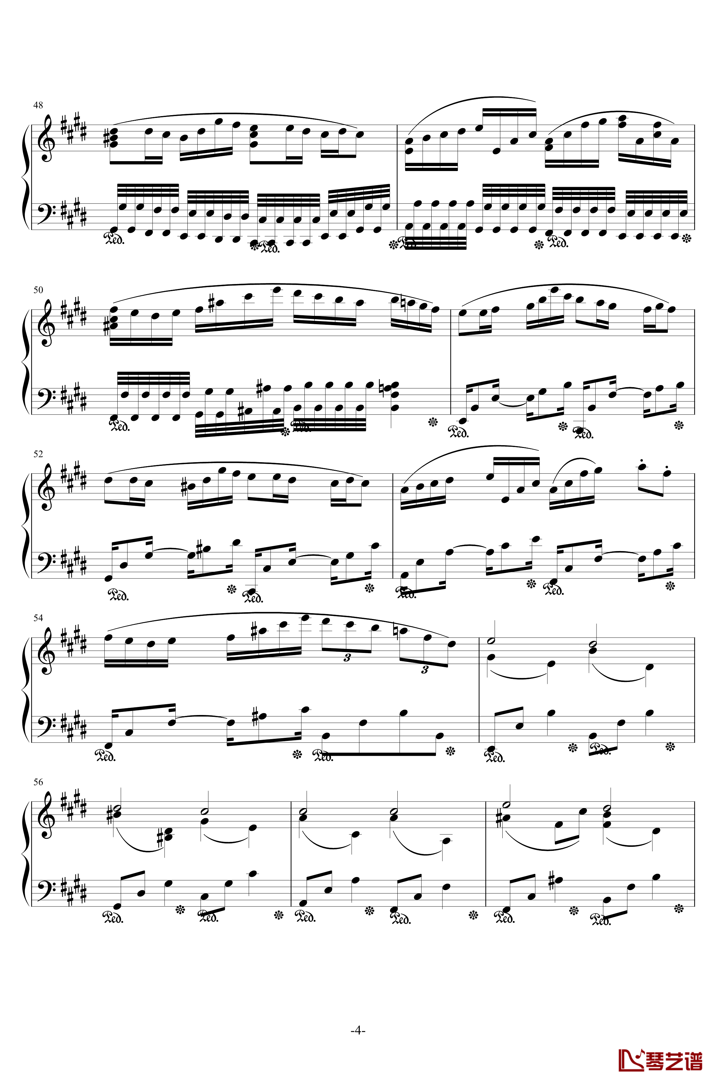 E大调主题变奏曲钢琴谱-H25-伊dên4
