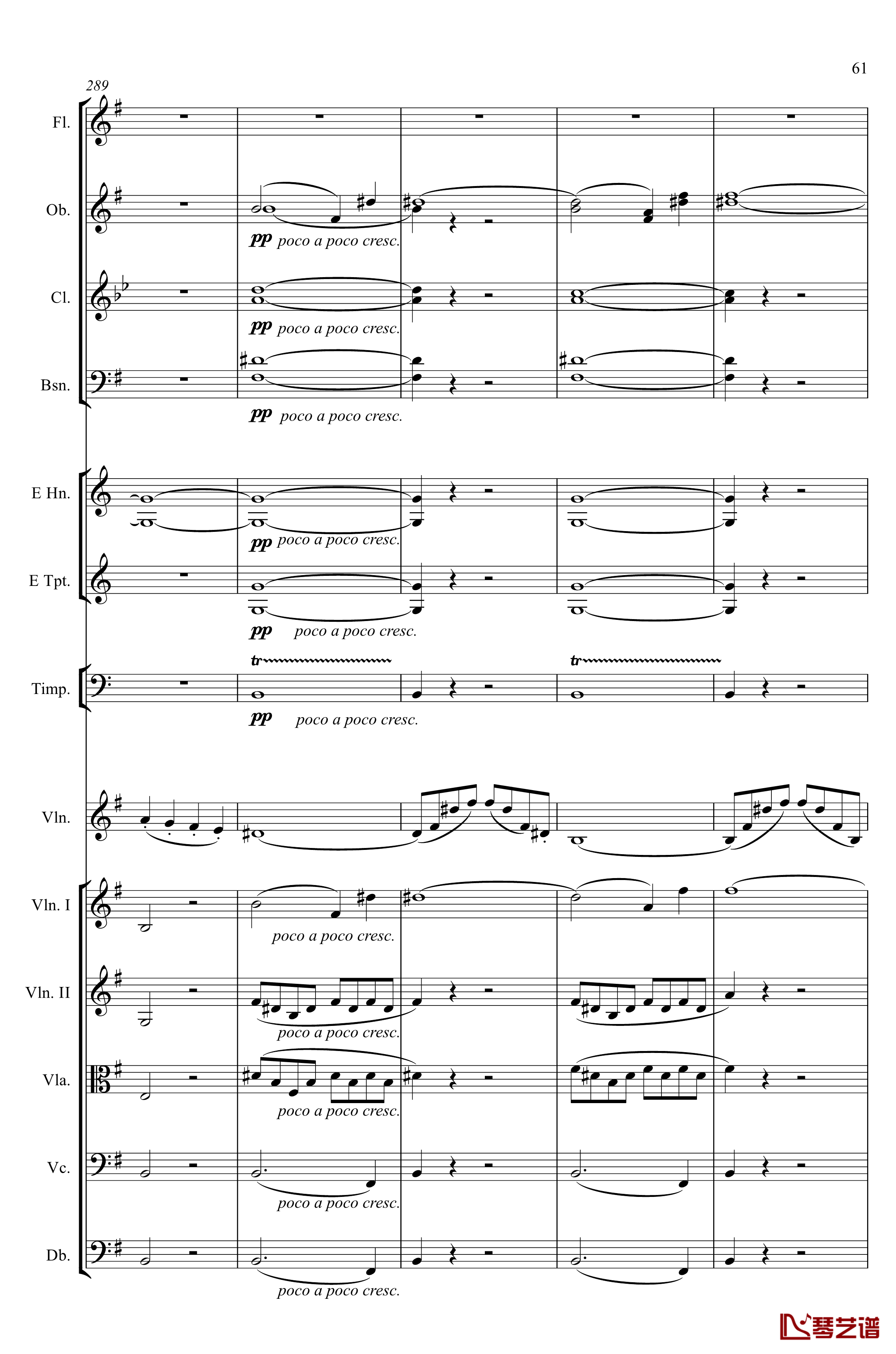 e小调小提琴协奏曲Op.64钢琴谱-第一乐章-门德尔松61