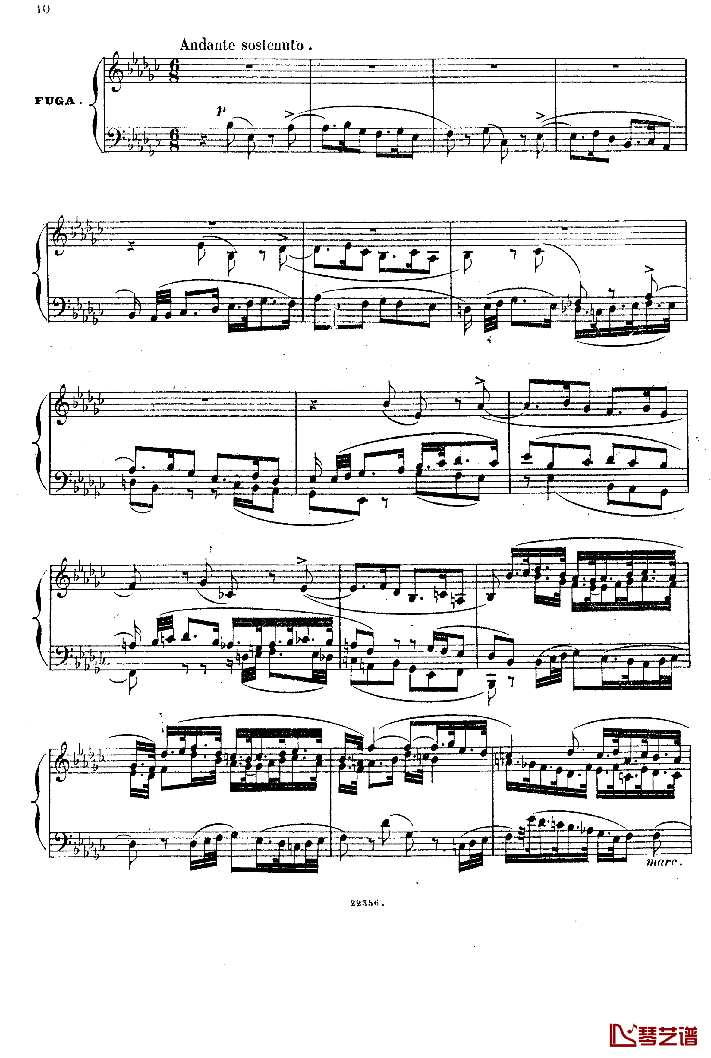  前奏曲与赋格 Op.6钢琴谱-斯甘巴蒂9
