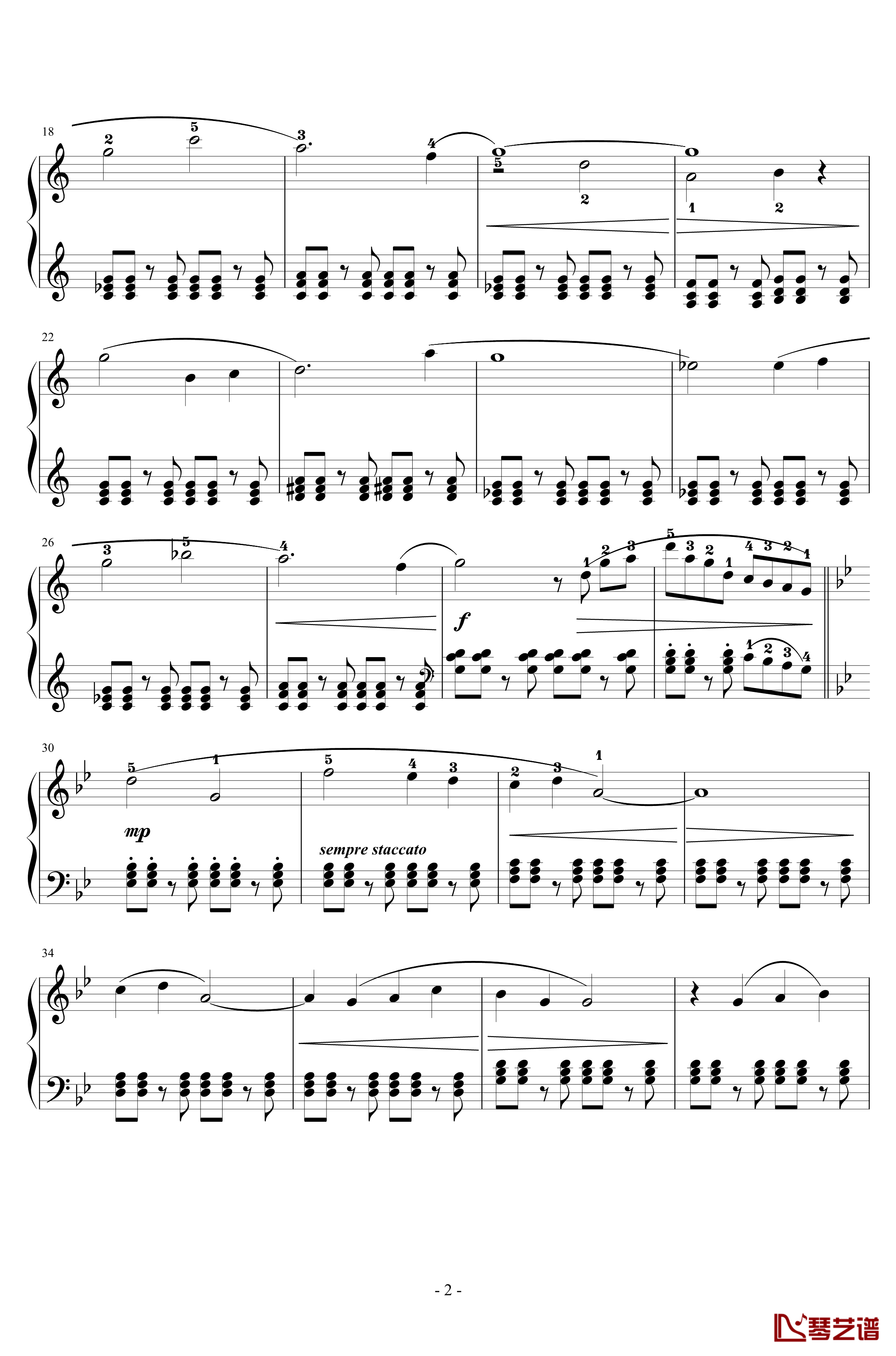 最终幻想5主旋律钢琴谱-植松伸夫2