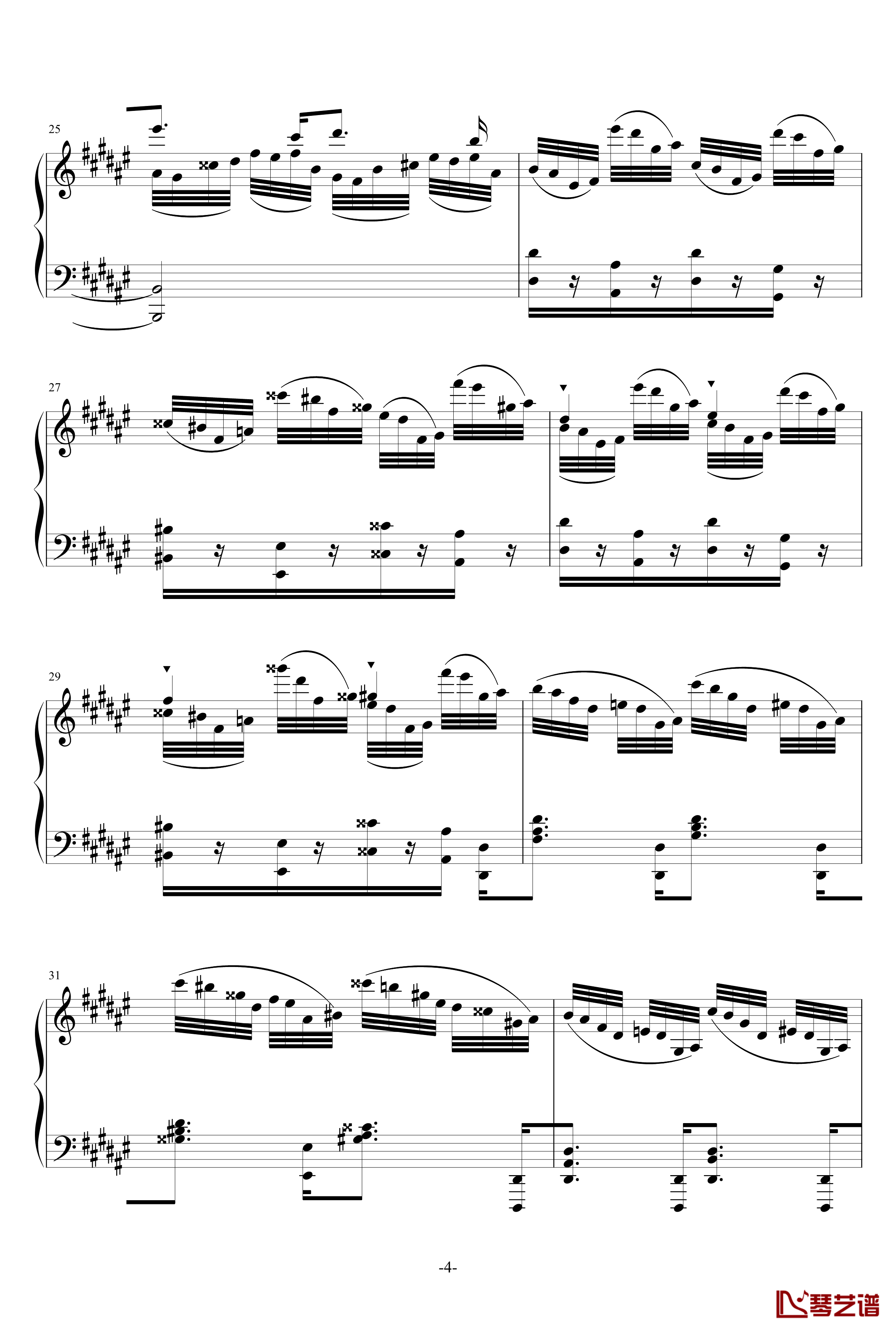 Etude in D sharp minor钢琴谱-KioooS4