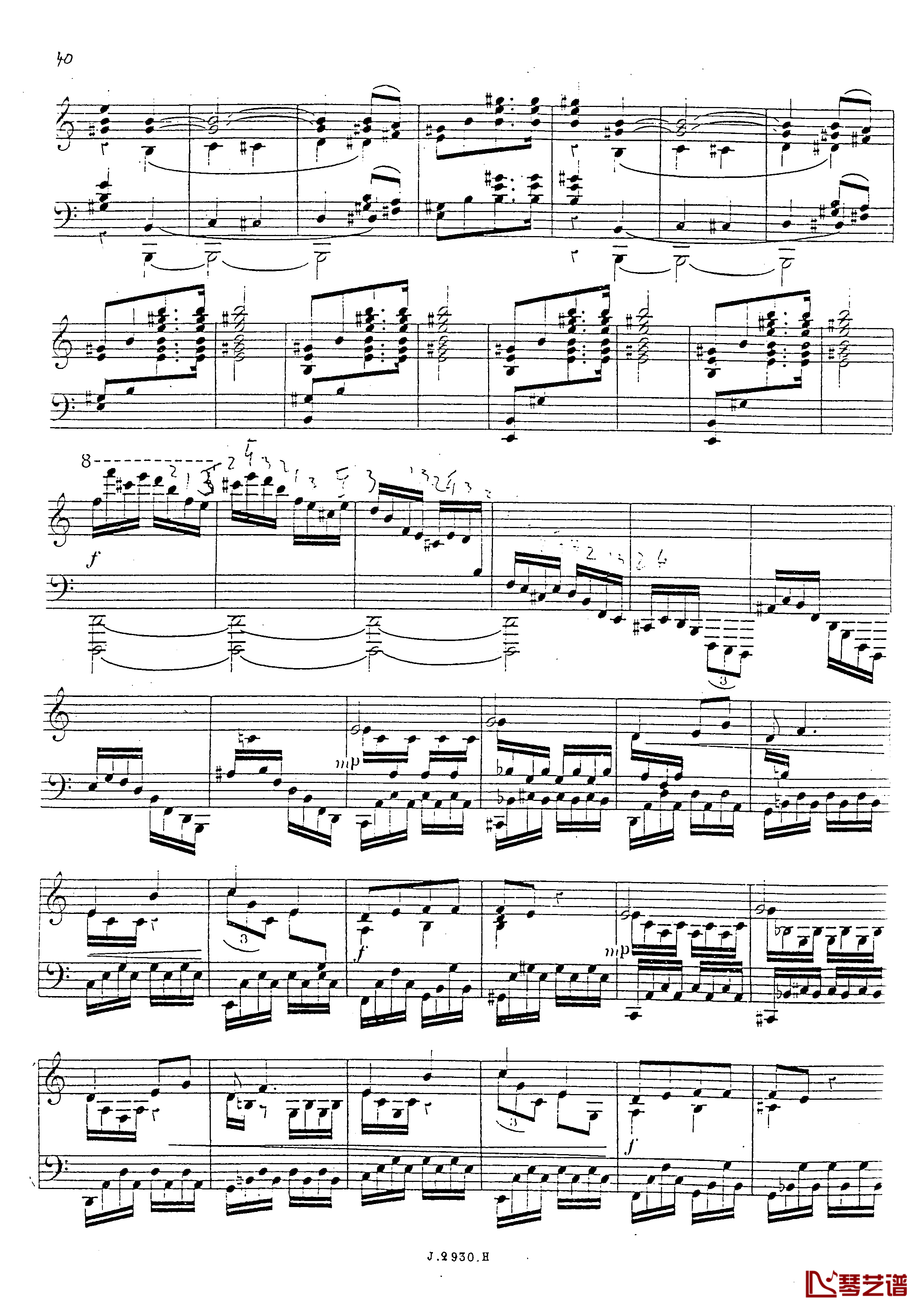 a小调第四钢琴奏鸣曲钢琴谱-安东 鲁宾斯坦- Op.10041