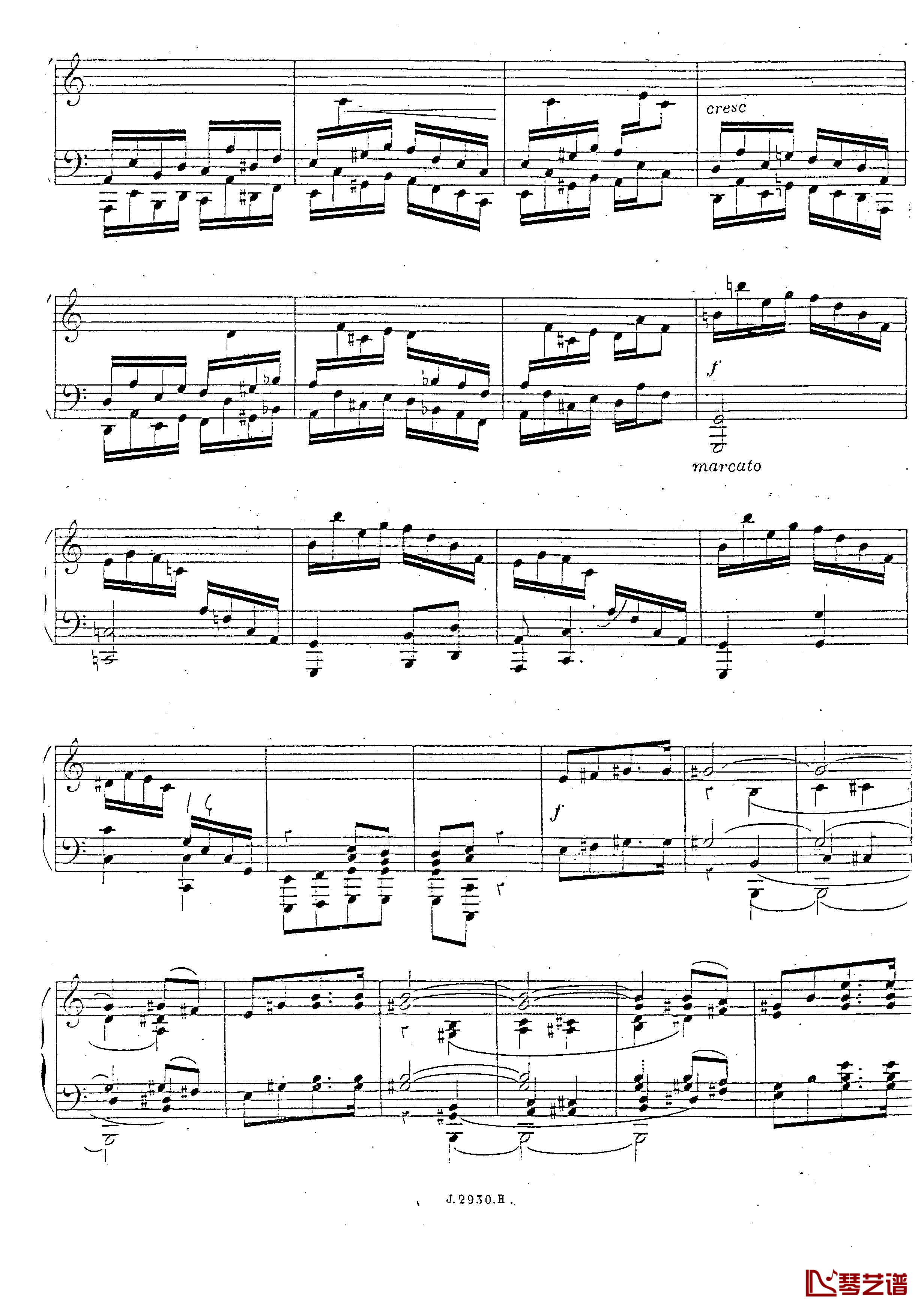 a小调第四钢琴奏鸣曲钢琴谱-安东 鲁宾斯坦- Op.10040