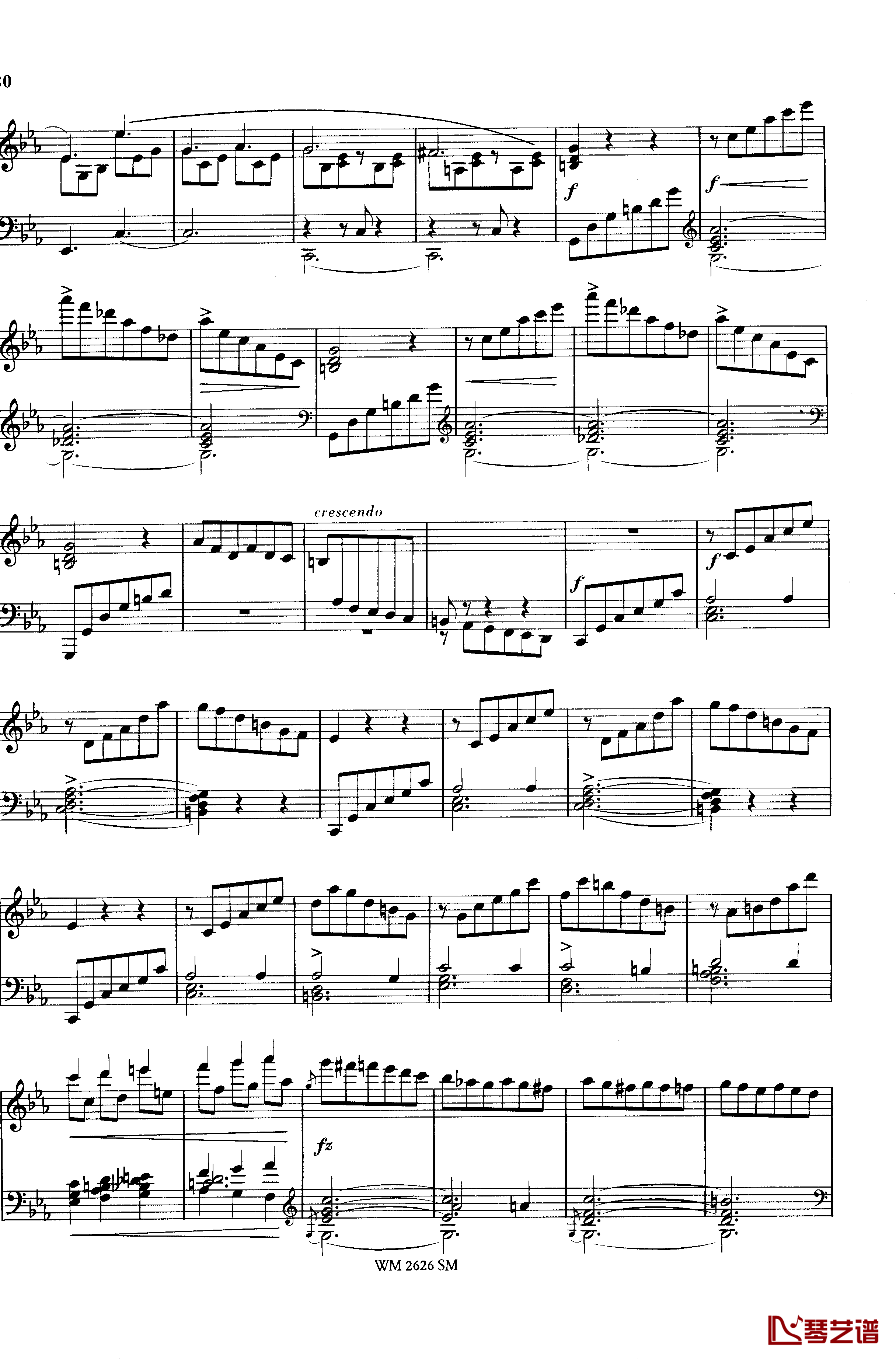 c小调第二谐谑曲Op.14钢琴谱-舒曼-克拉拉3