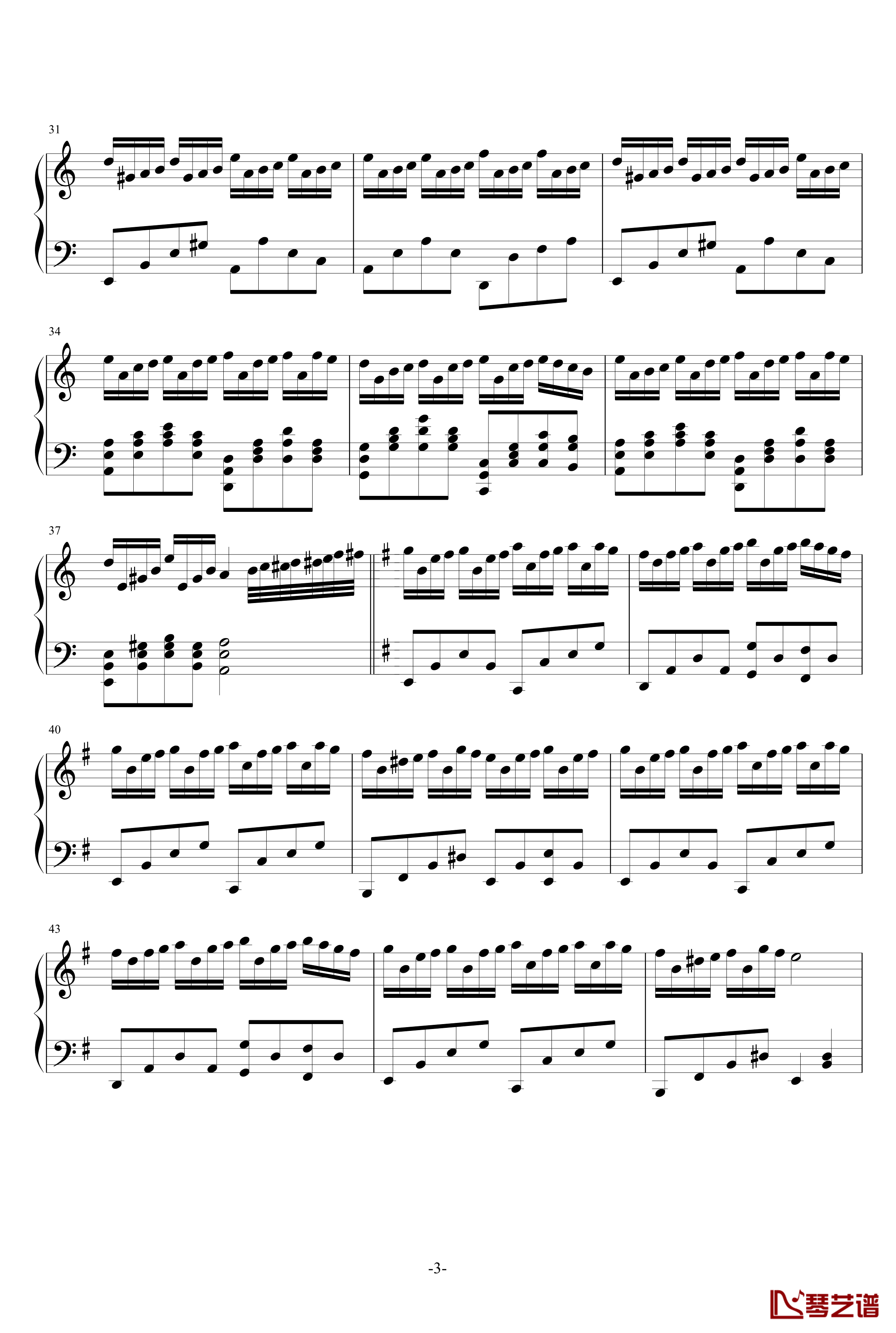 终月之幻想-最后的月光钢琴谱-完整版-李羽3