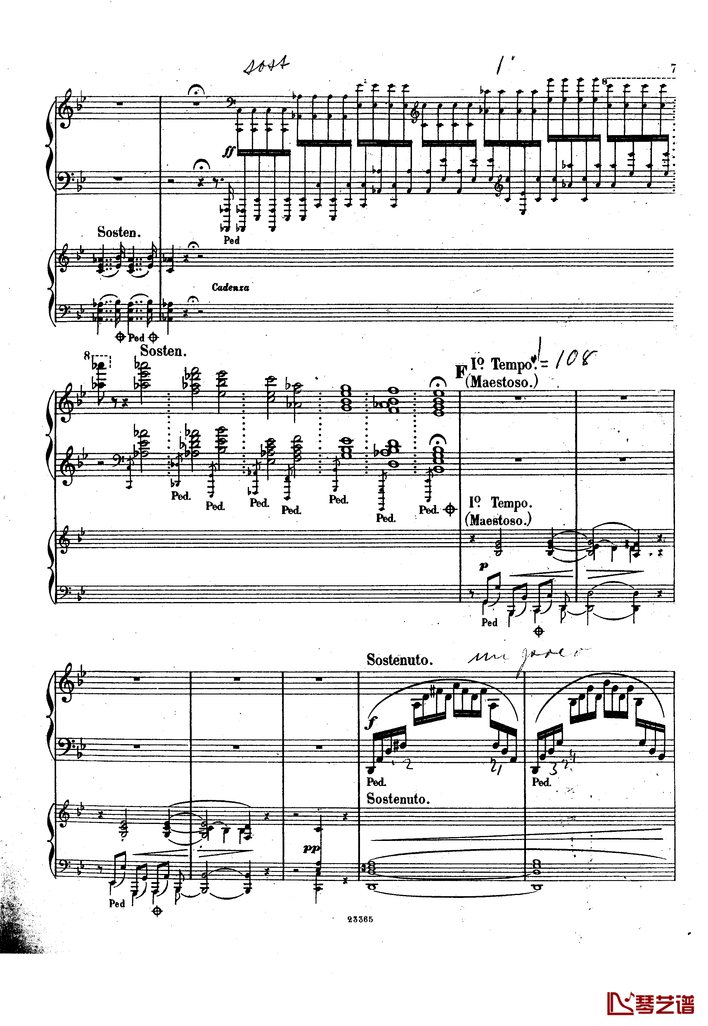 g小调钢琴协奏曲  Op.15钢琴谱-斯甘巴蒂7