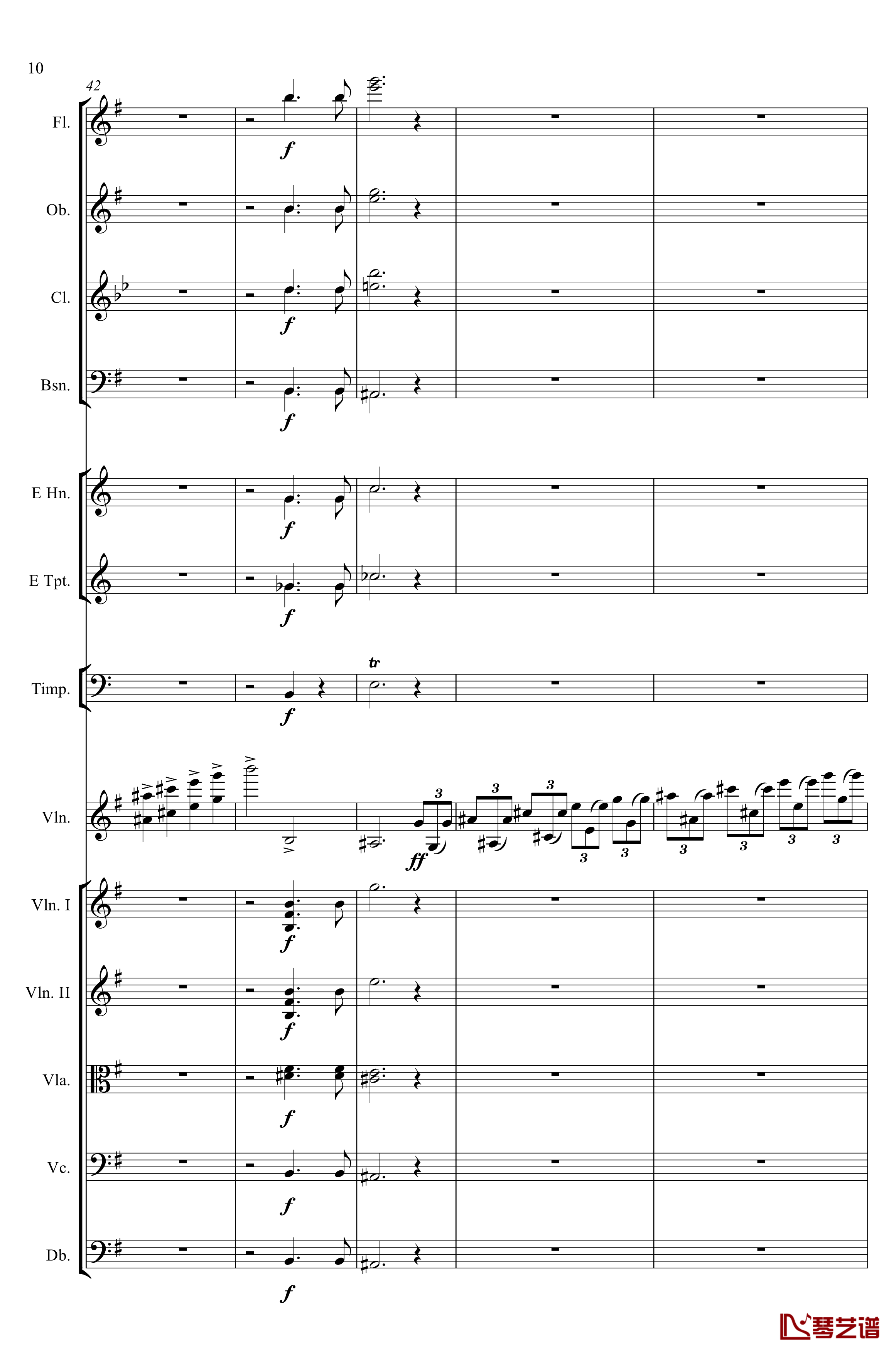 e小调小提琴协奏曲Op.64钢琴谱-第一乐章-门德尔松10