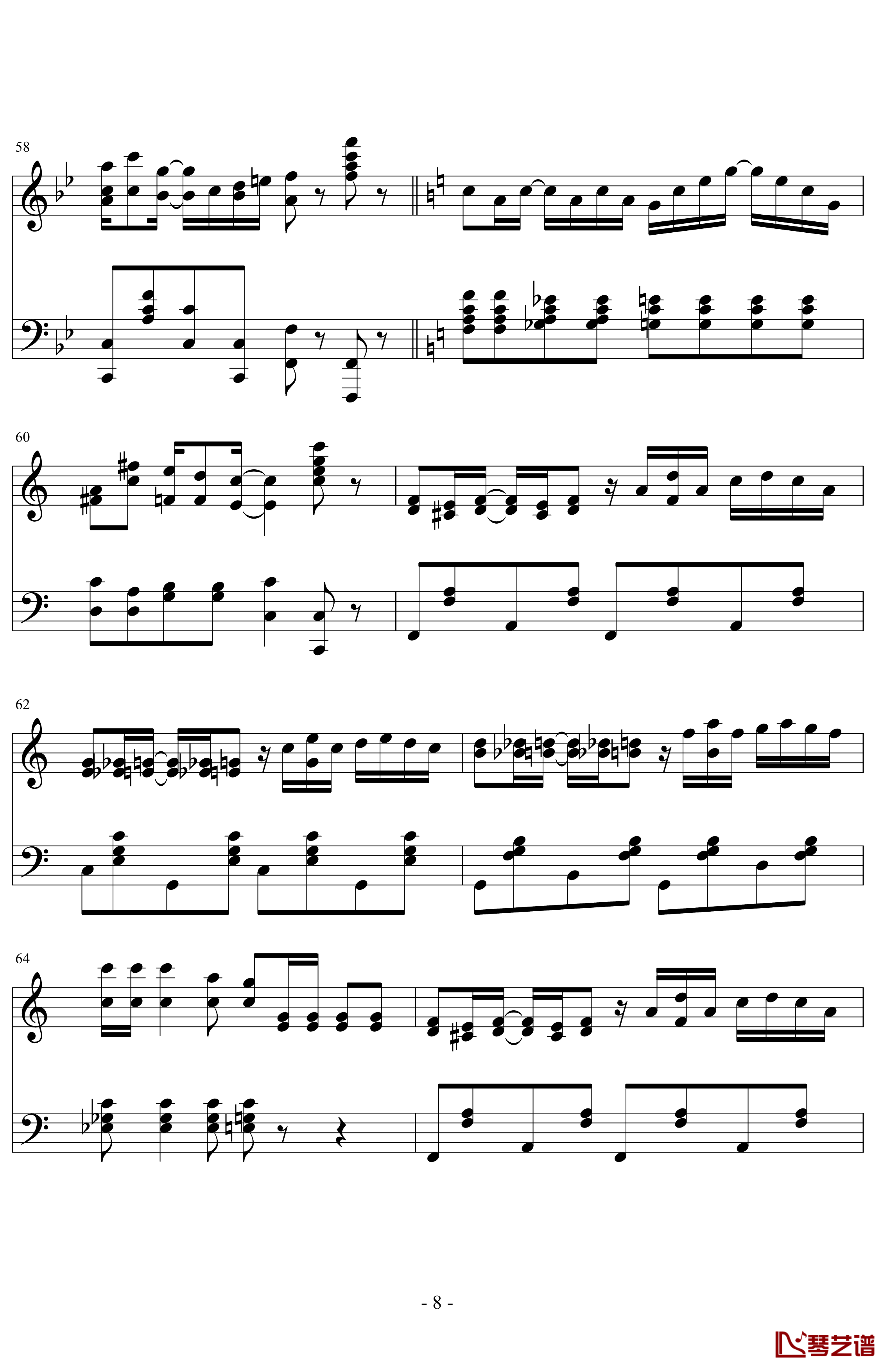 the entertainer钢琴谱-完整版-拉格泰姆-Scott Joplin8