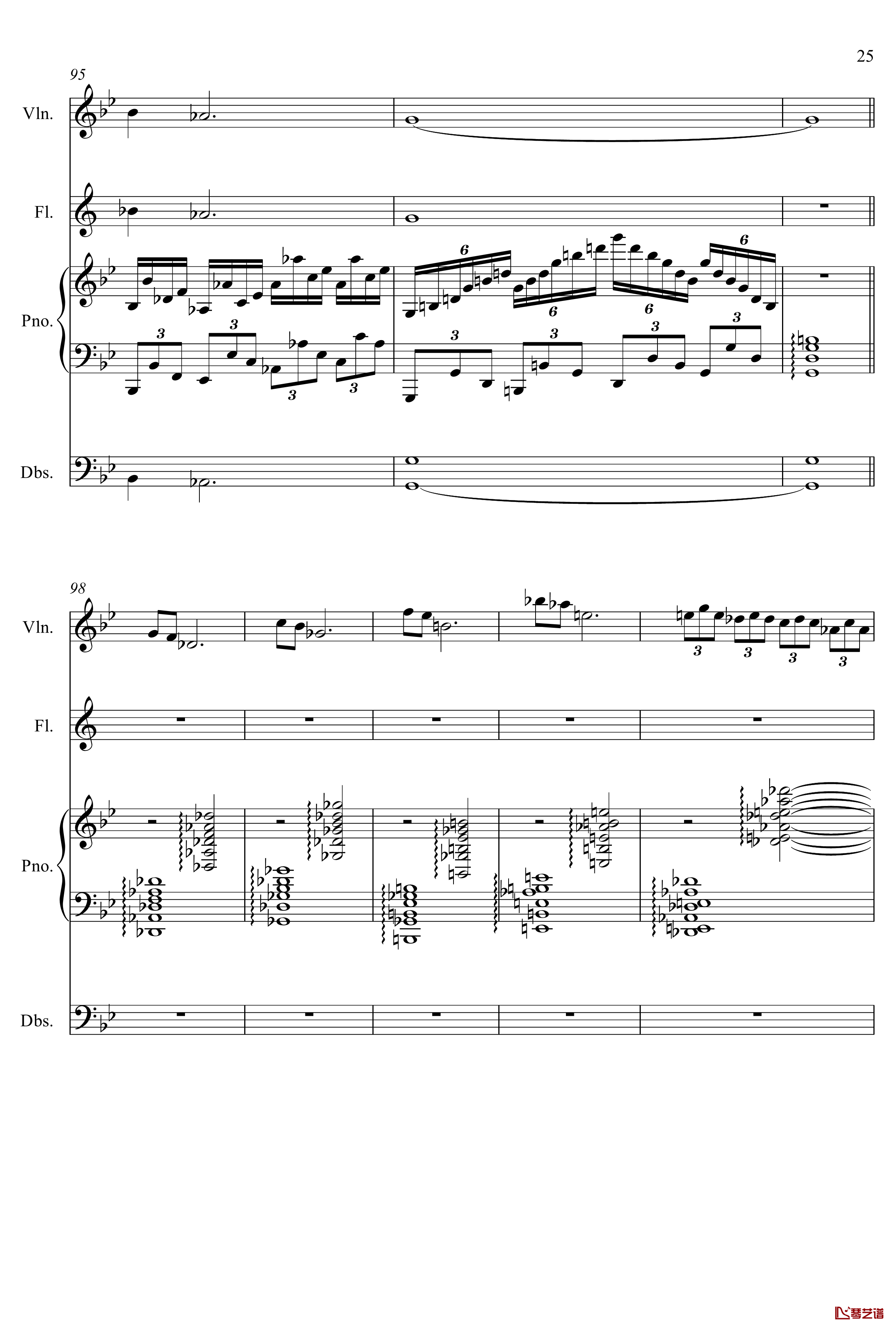 天山钢琴谱-yewwc25
