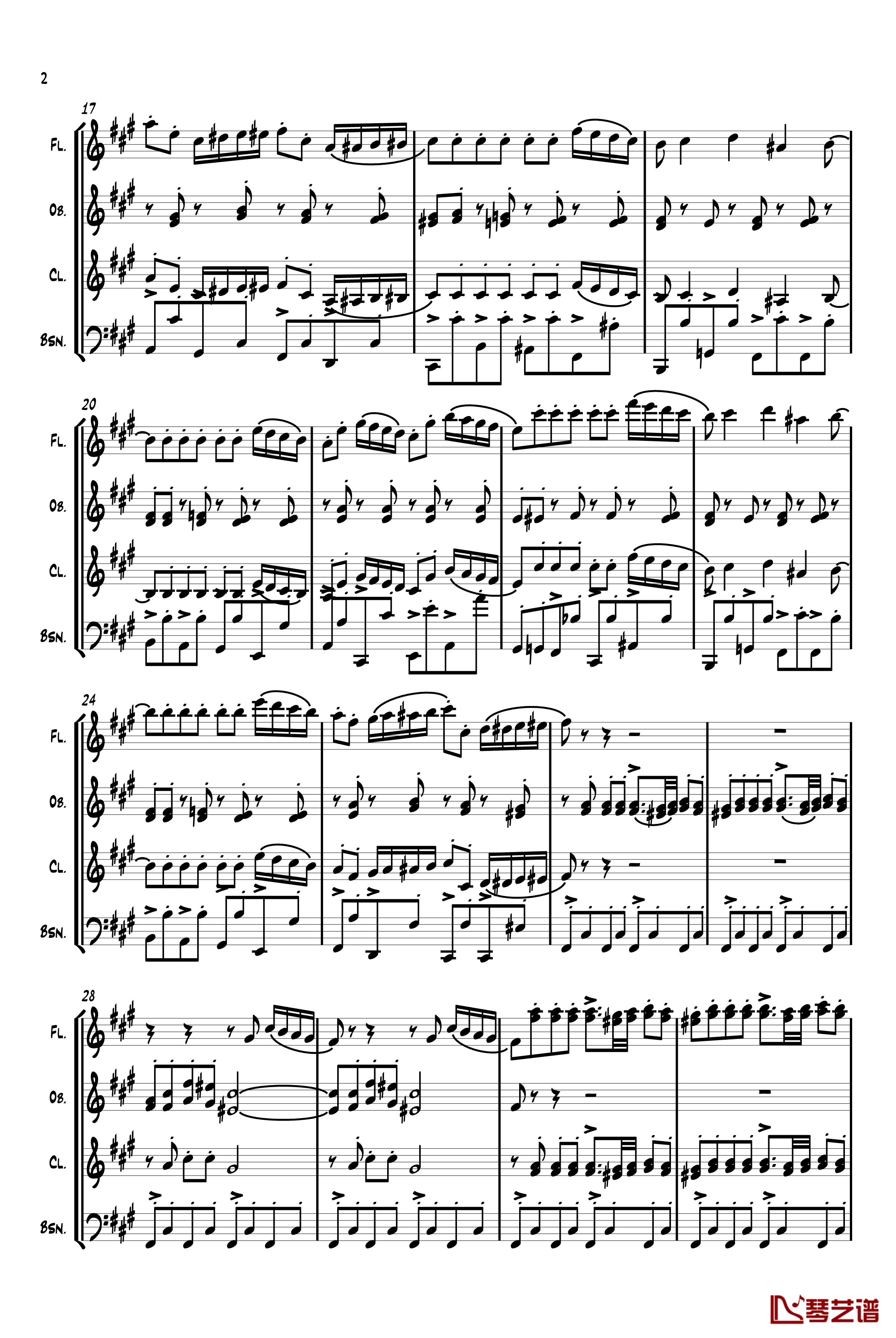 四小天鹅舞曲钢琴谱-柴科夫斯基-Peter Ilyich Tchaikovsky2