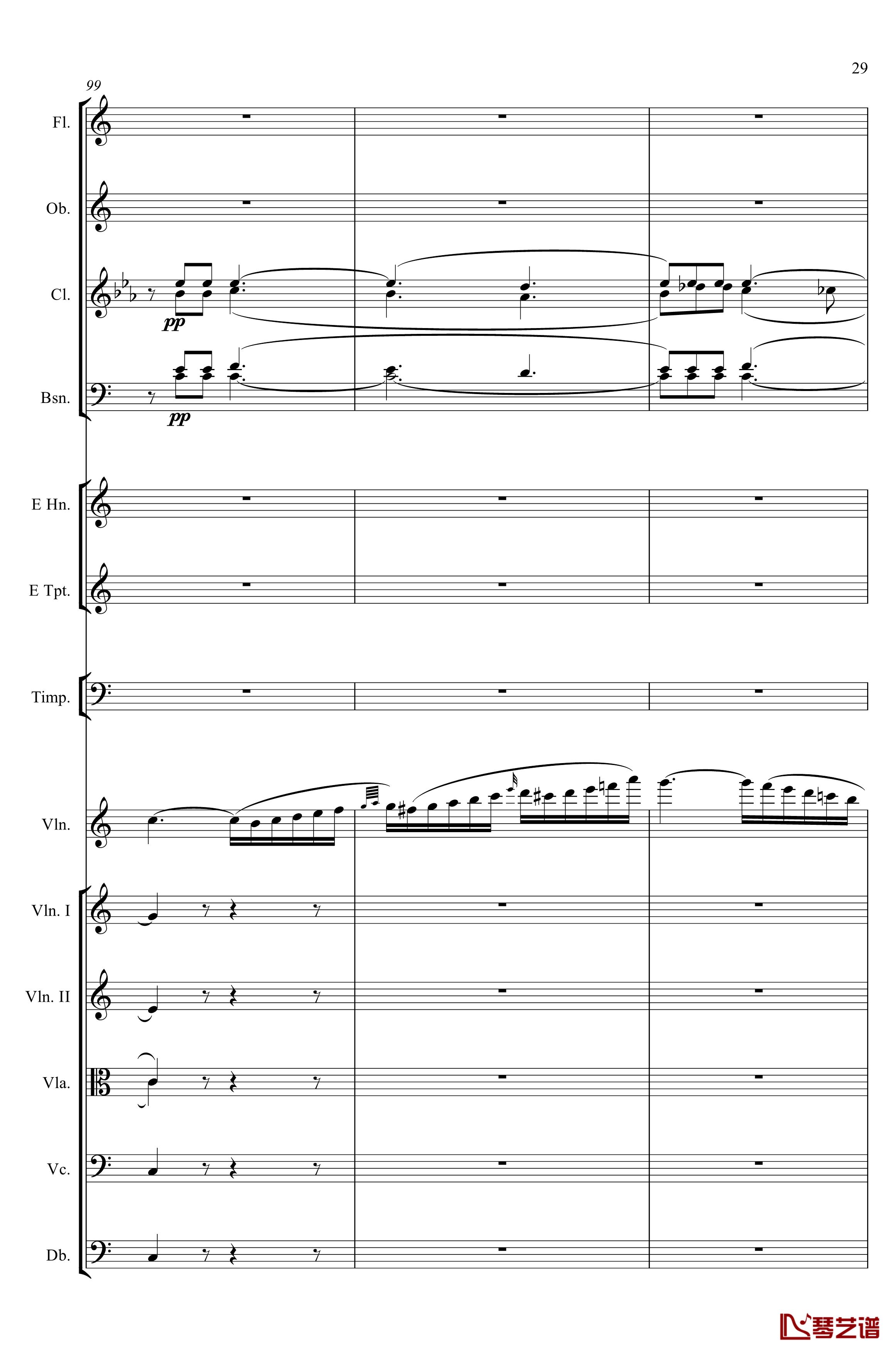e小调小提琴协奏曲Op.64钢琴谱-第二乐章-Felix Mendelssohn29