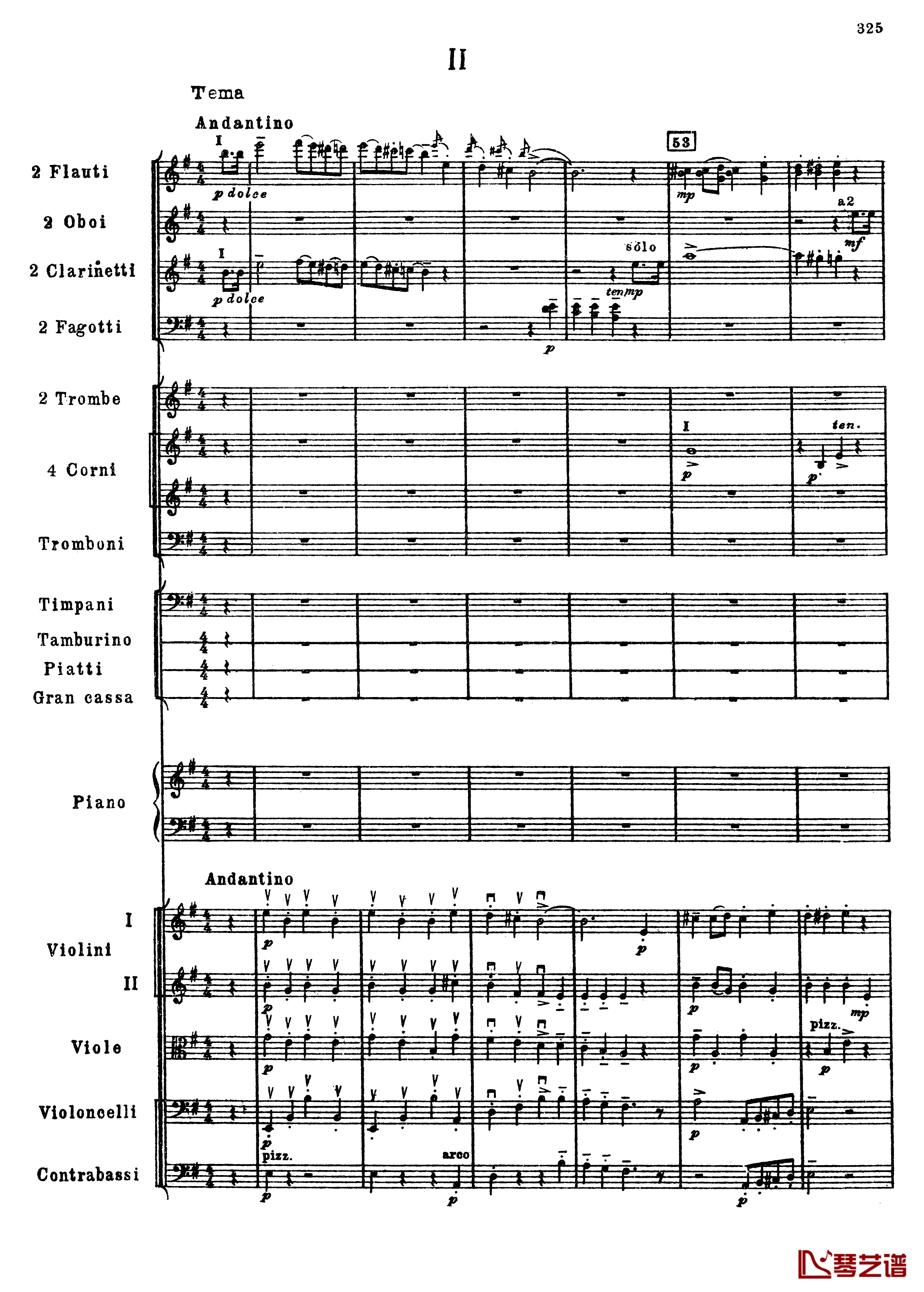 普罗科菲耶夫第三钢琴协奏曲钢琴谱-总谱-普罗科非耶夫57
