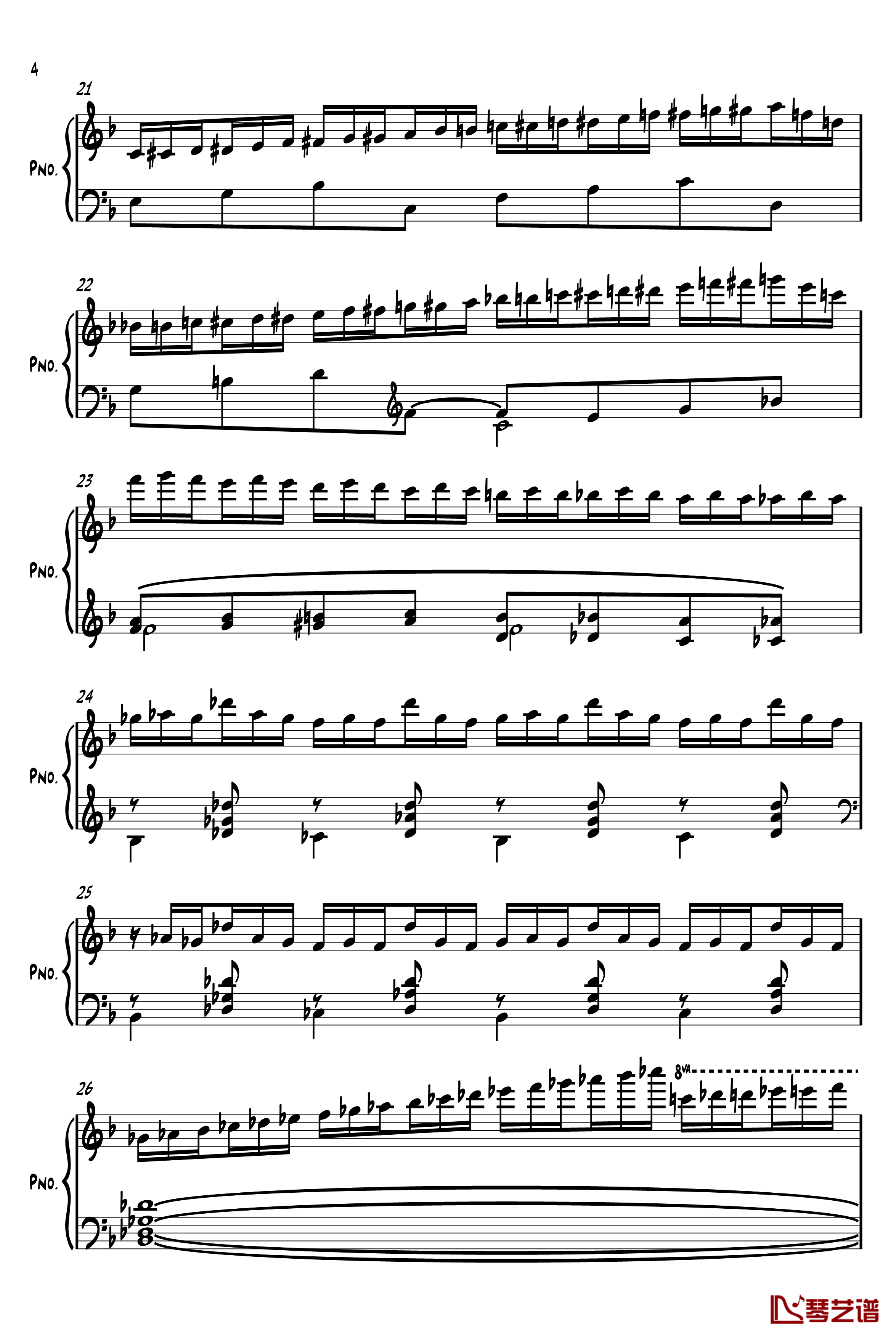 Etude Op 72 No 6钢琴谱-莫什科夫斯基-Moszkowski4