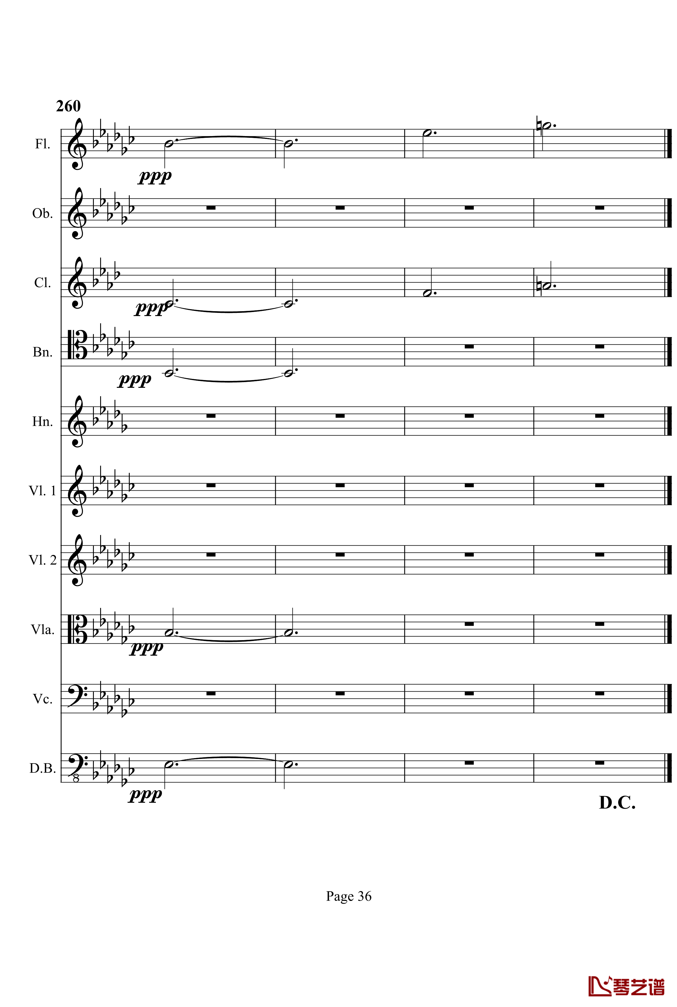 奏鸣曲之交响钢琴谱-第4首-Ⅲ-贝多芬-beethoven36