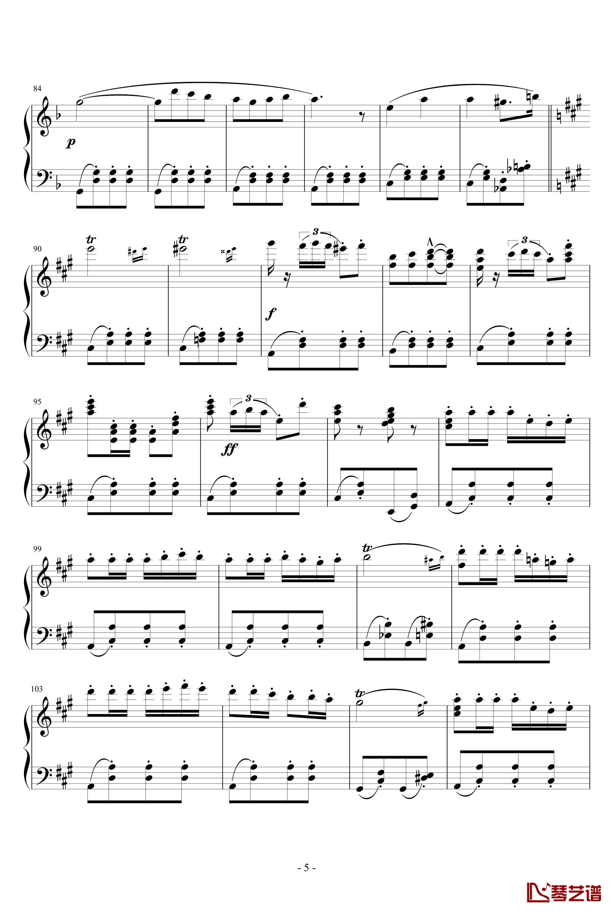 卡门序曲钢琴谱-完整版-比才-Bizet5