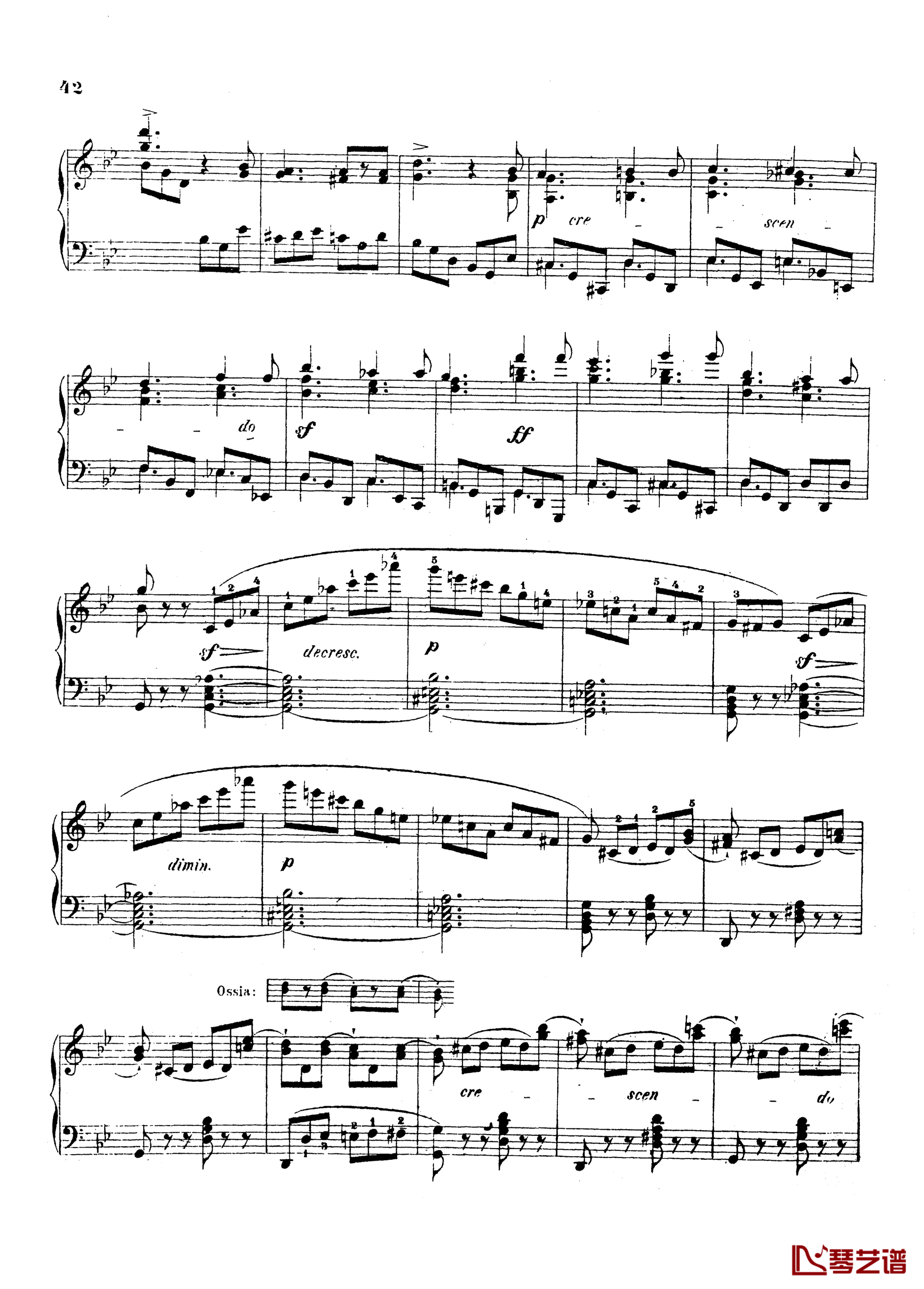 g小调第三钢琴协奏曲Op.58钢琴谱-莫谢莱斯41