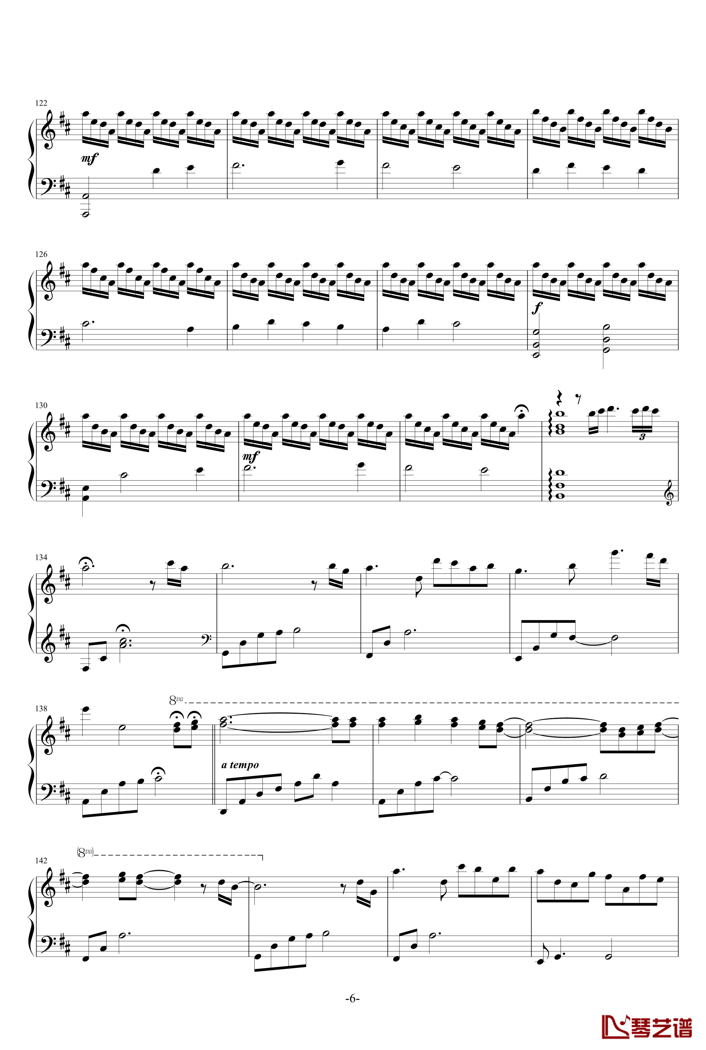 Canon In D Major 钢琴谱-唯美D大调卡农-DavidLanz6