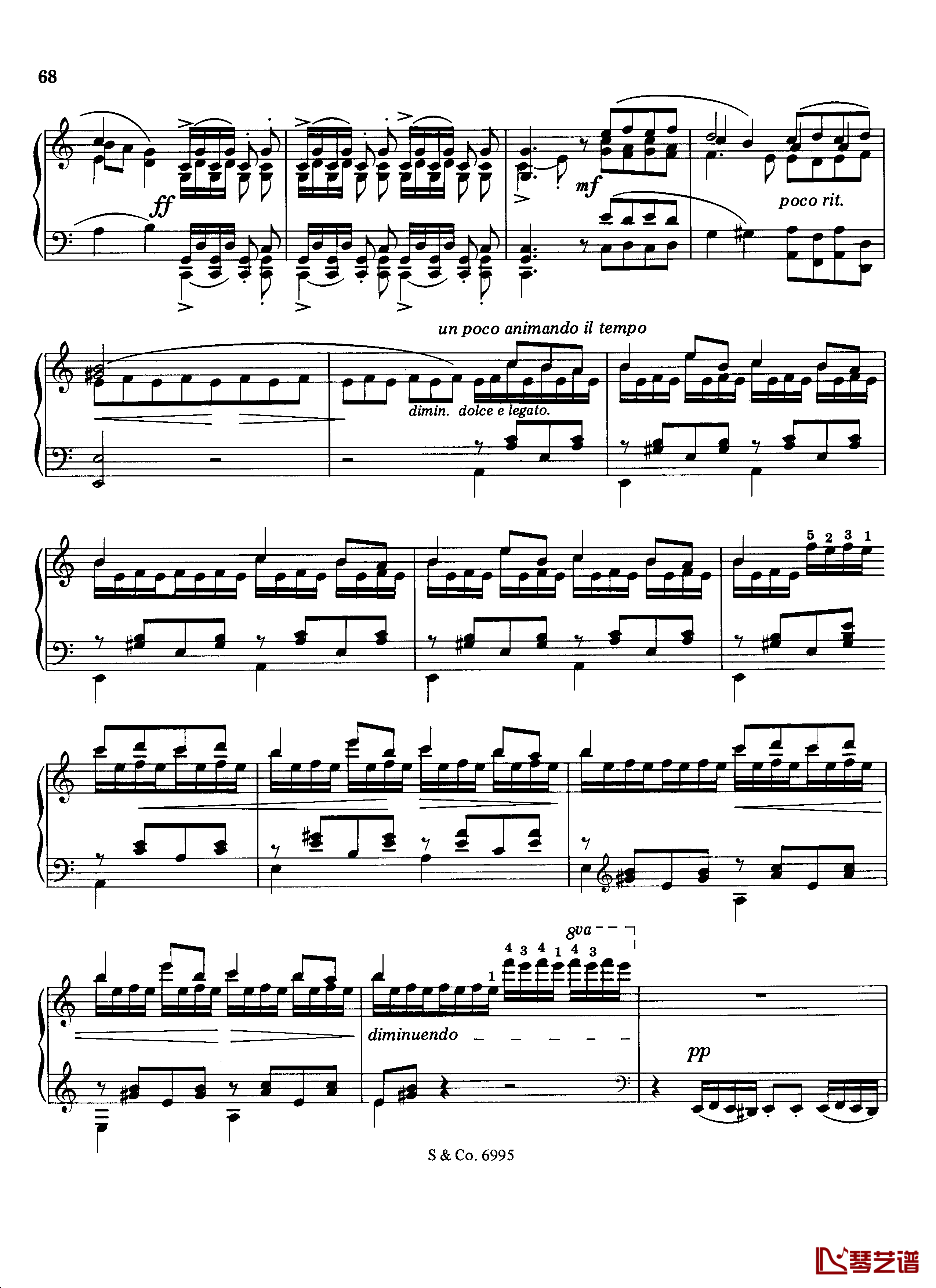 LA ROMANESCA钢琴谱S.252a-李斯特4