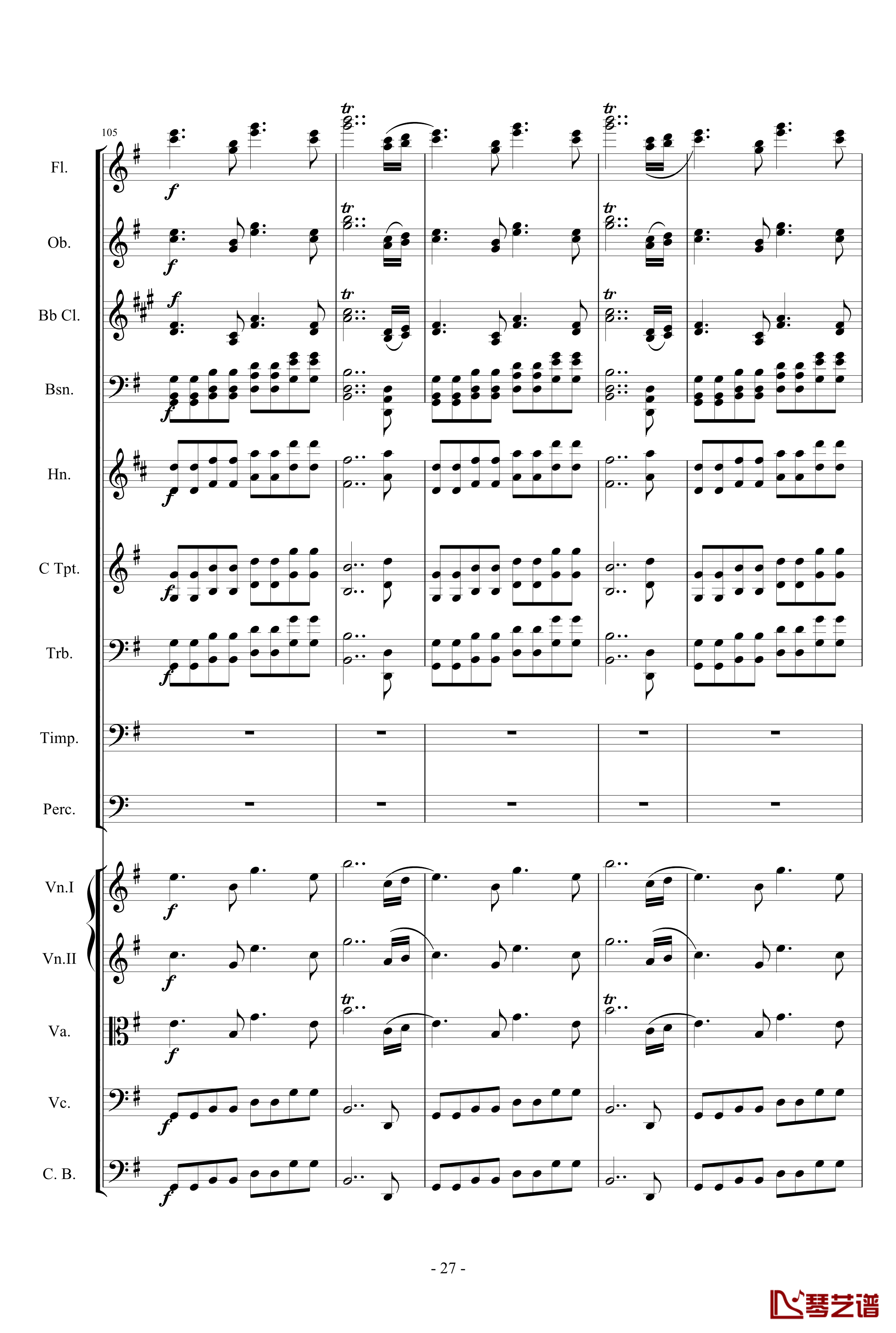 愤怒的小鸟交响曲第一乐章Op.5 no.1钢琴谱-1057257827