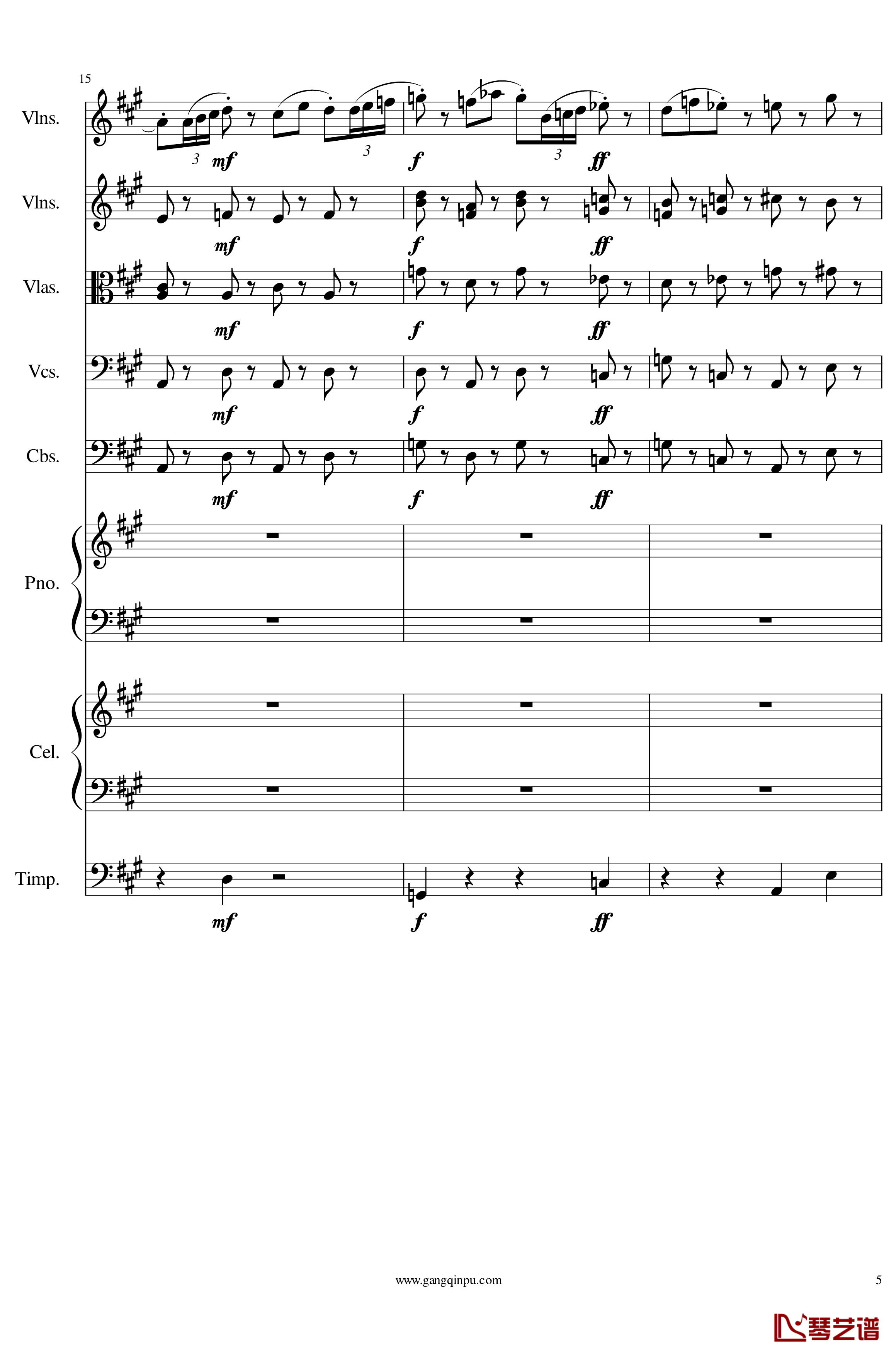 光高校庆序曲Op.44钢琴谱-一个球5