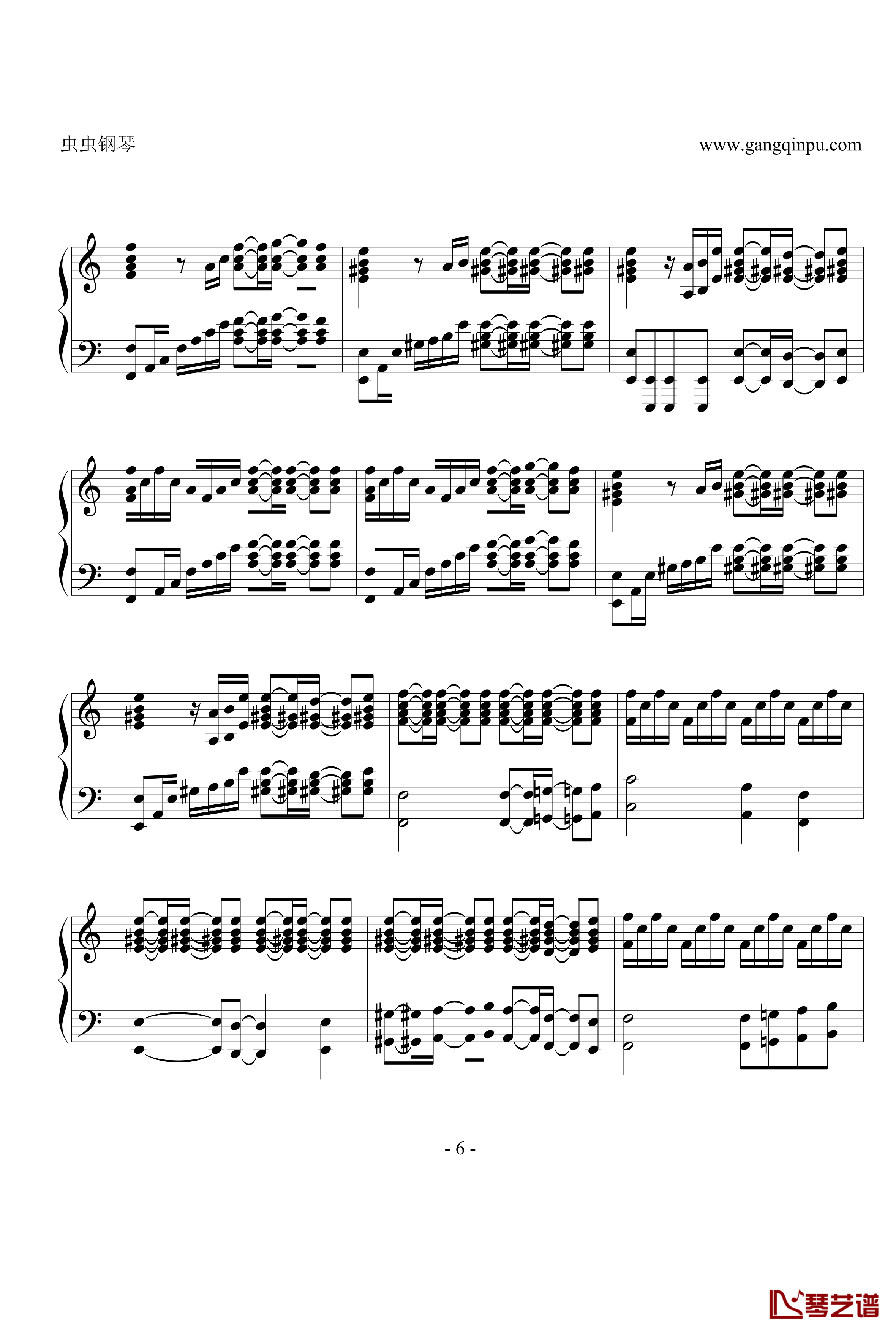 亡灵钢琴钢琴谱-修改版之再版-电锯惊魂6