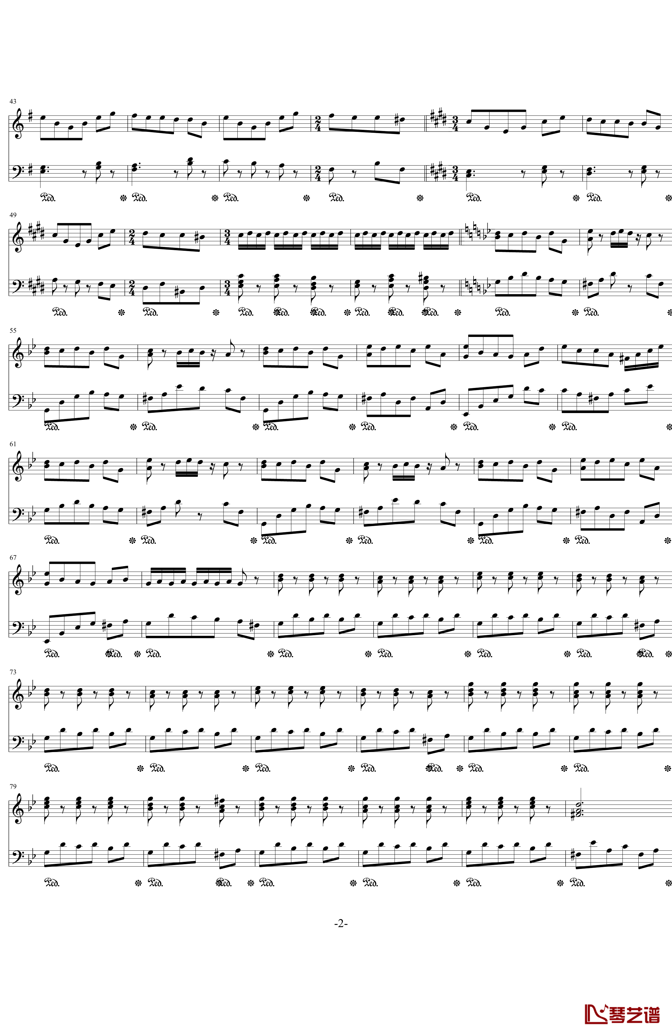 Baroque钢琴谱-Sound Horizon2