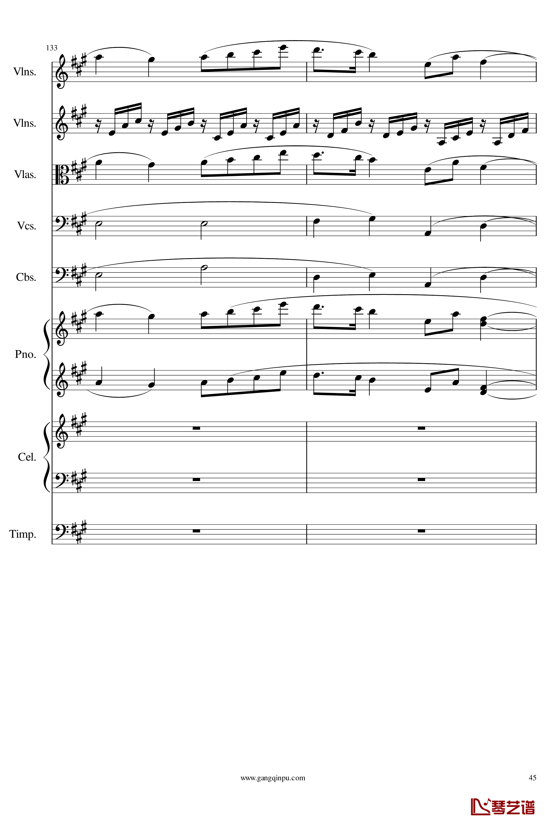 光高校庆序曲Op.44钢琴谱-一个球45
