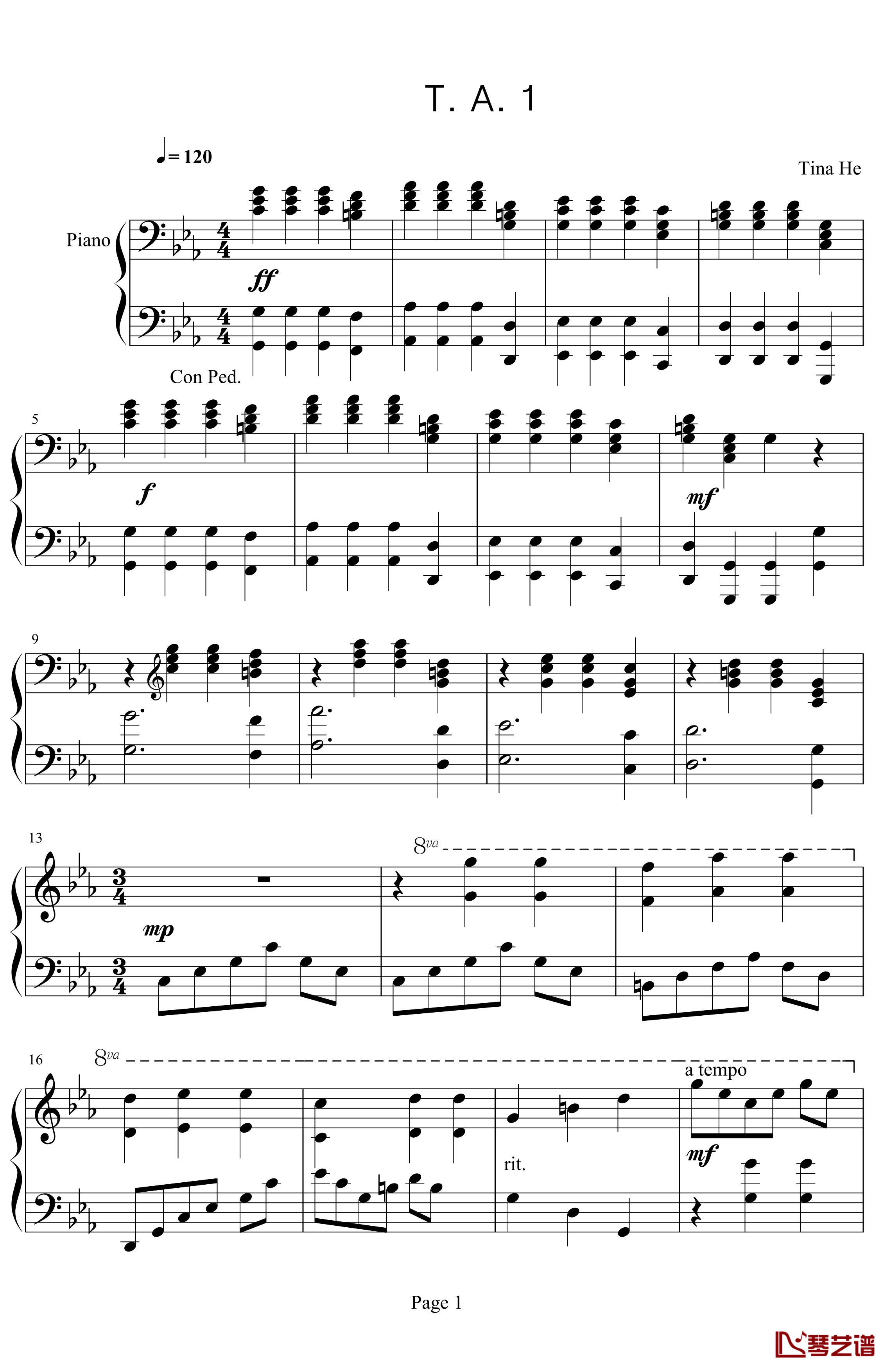 T. A. 1钢琴谱-MITTAL1