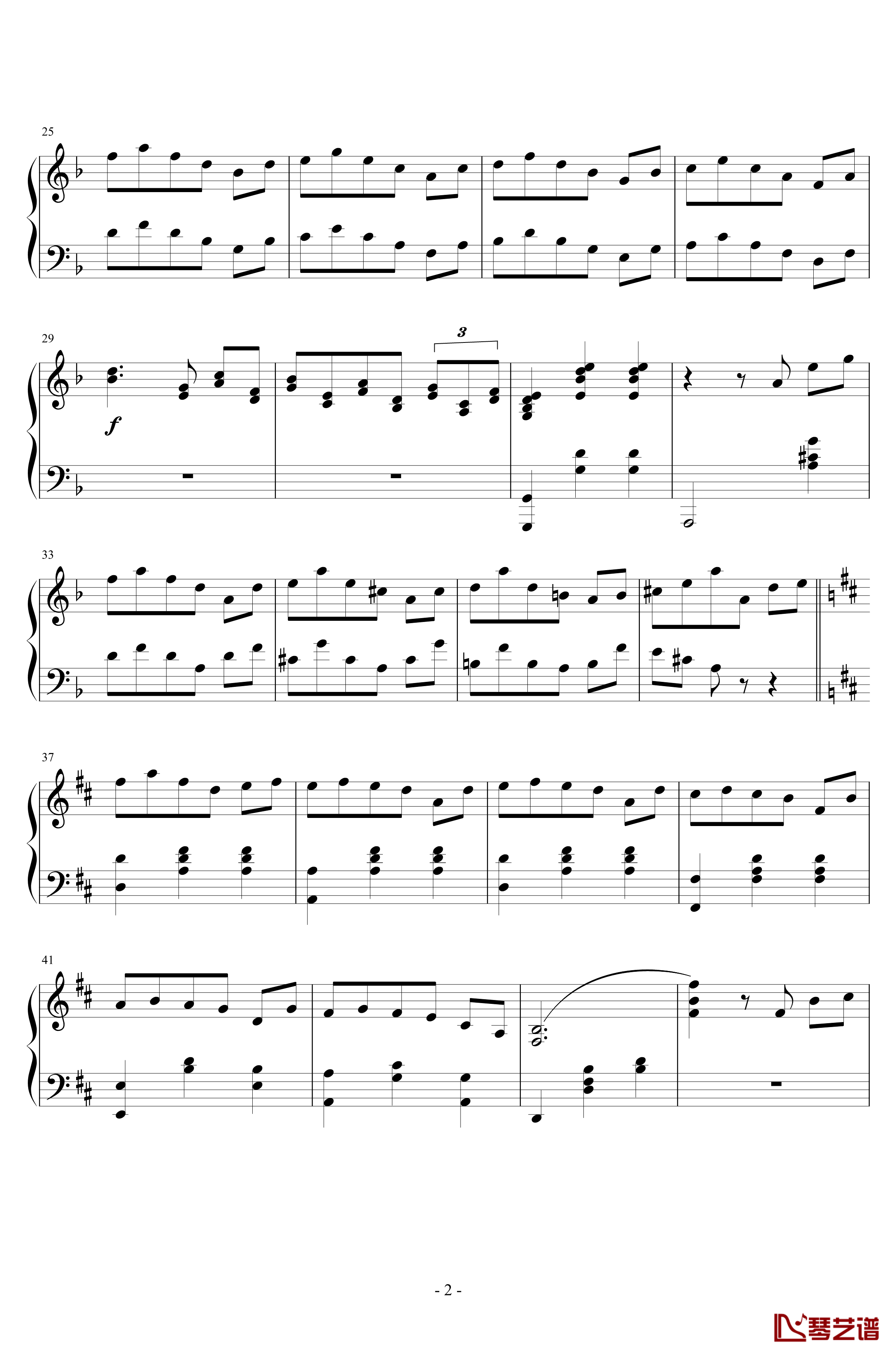 小圆舞曲钢琴谱-Op.97  No.3-西贝柳斯2