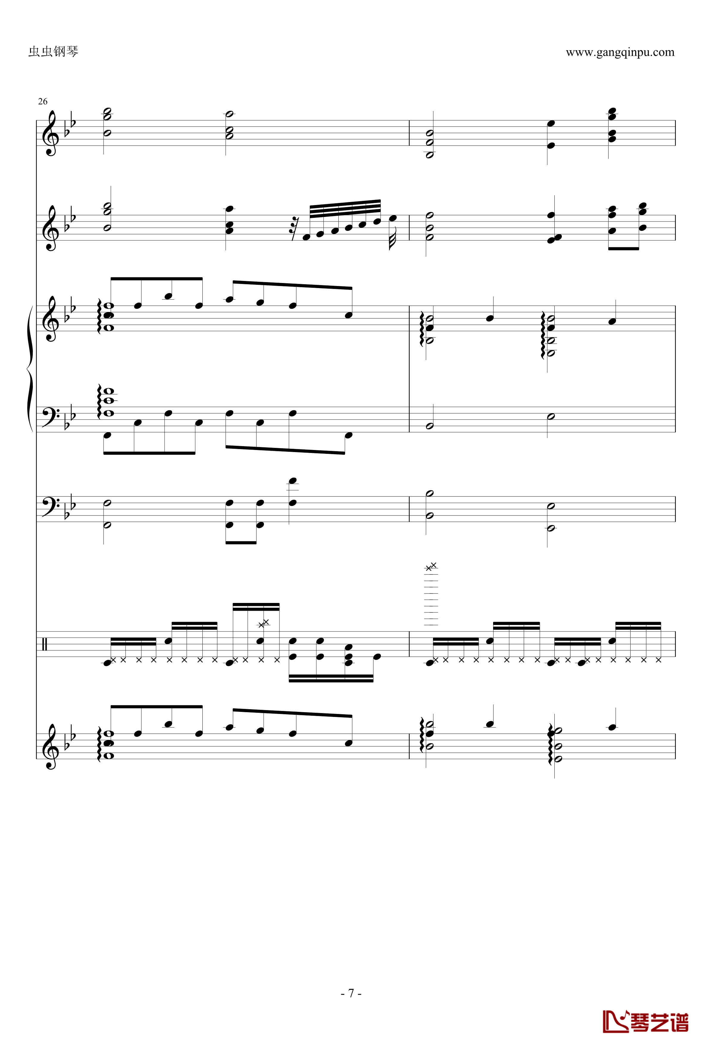 ENE钢琴谱-总谱-哆啦A梦7