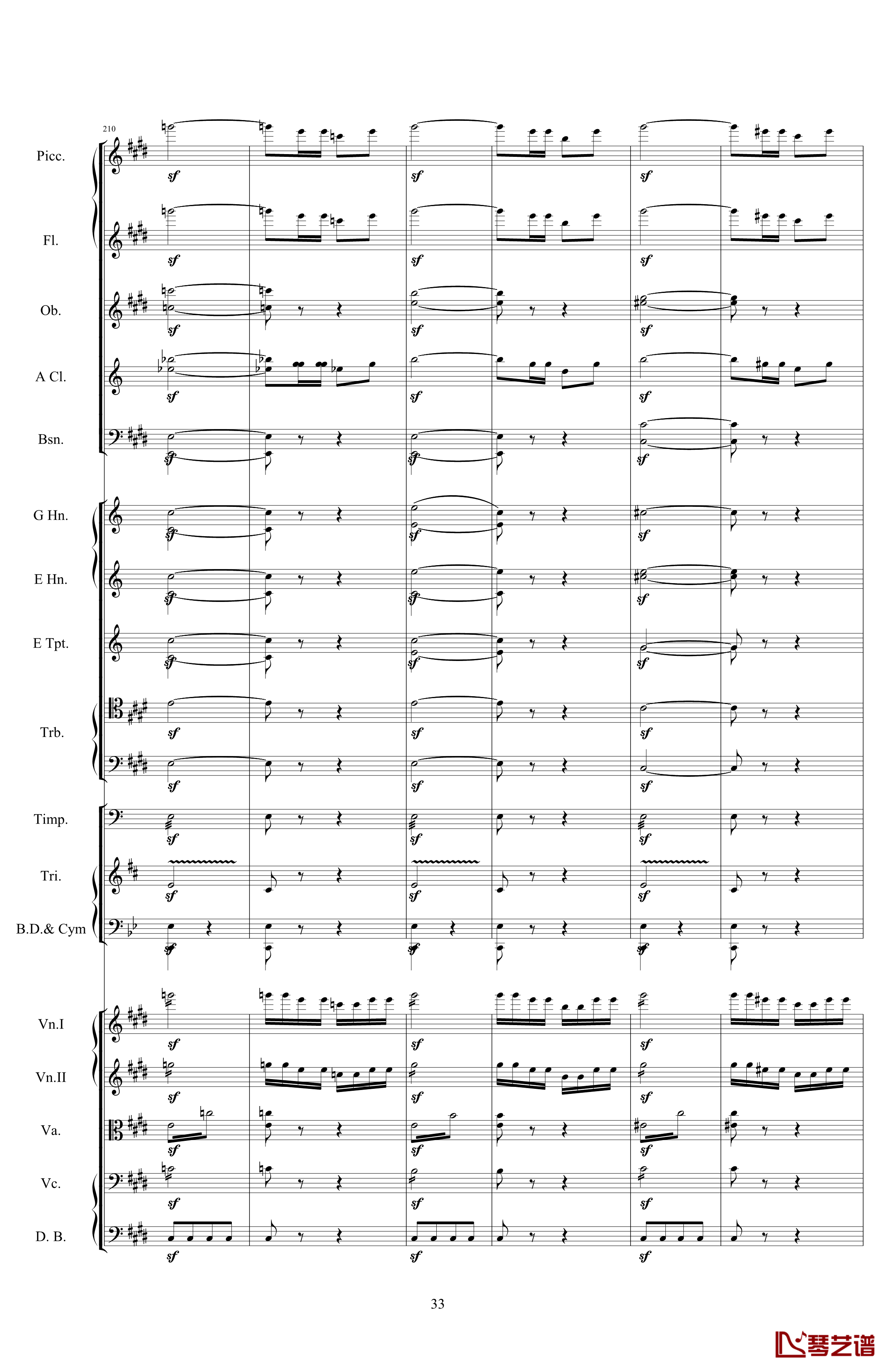 威廉退尔序曲钢琴谱-原版扒谱-罗西尼33