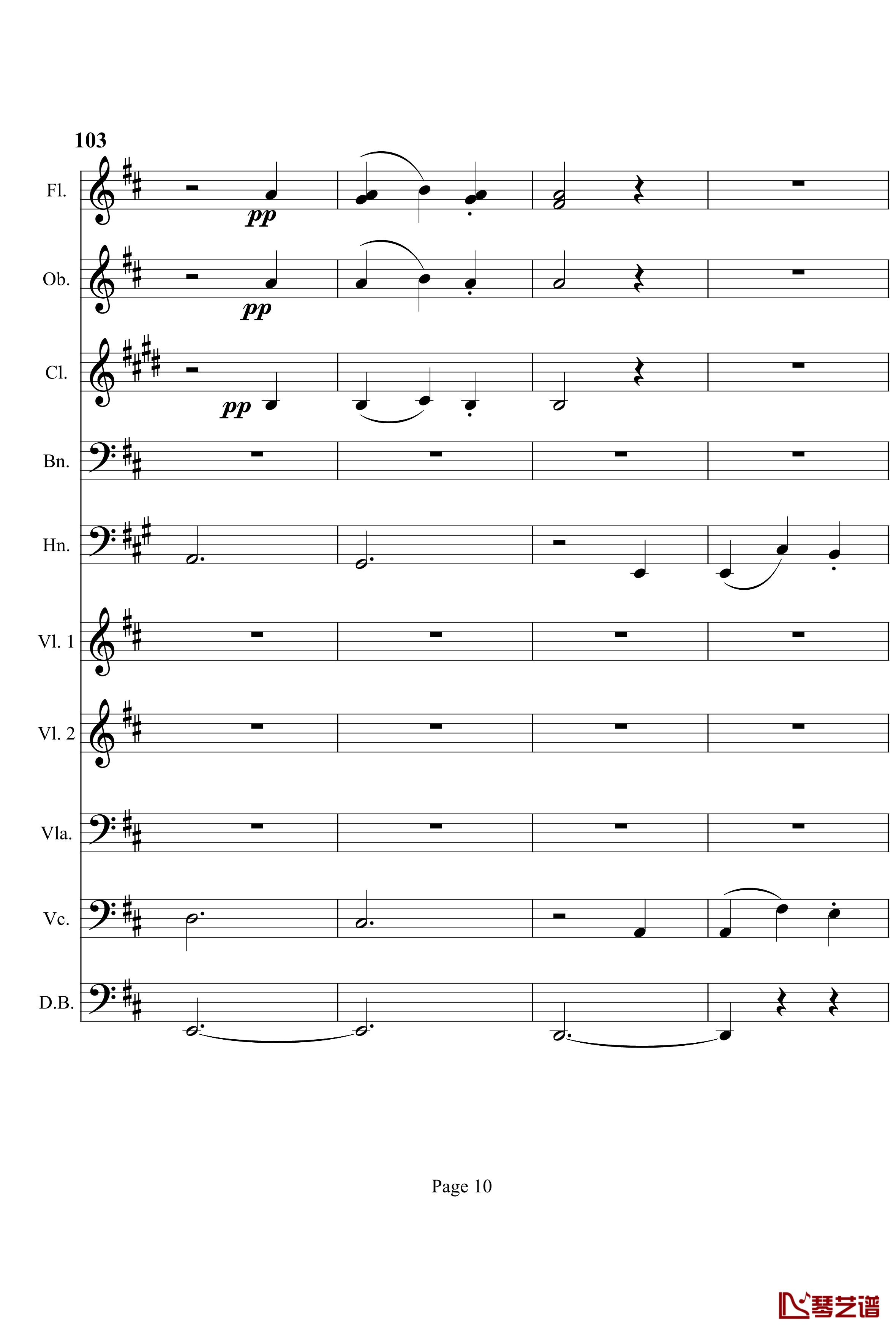 奏鸣曲之交响钢琴谱-第7首-Ⅲ-贝多芬-beethoven10