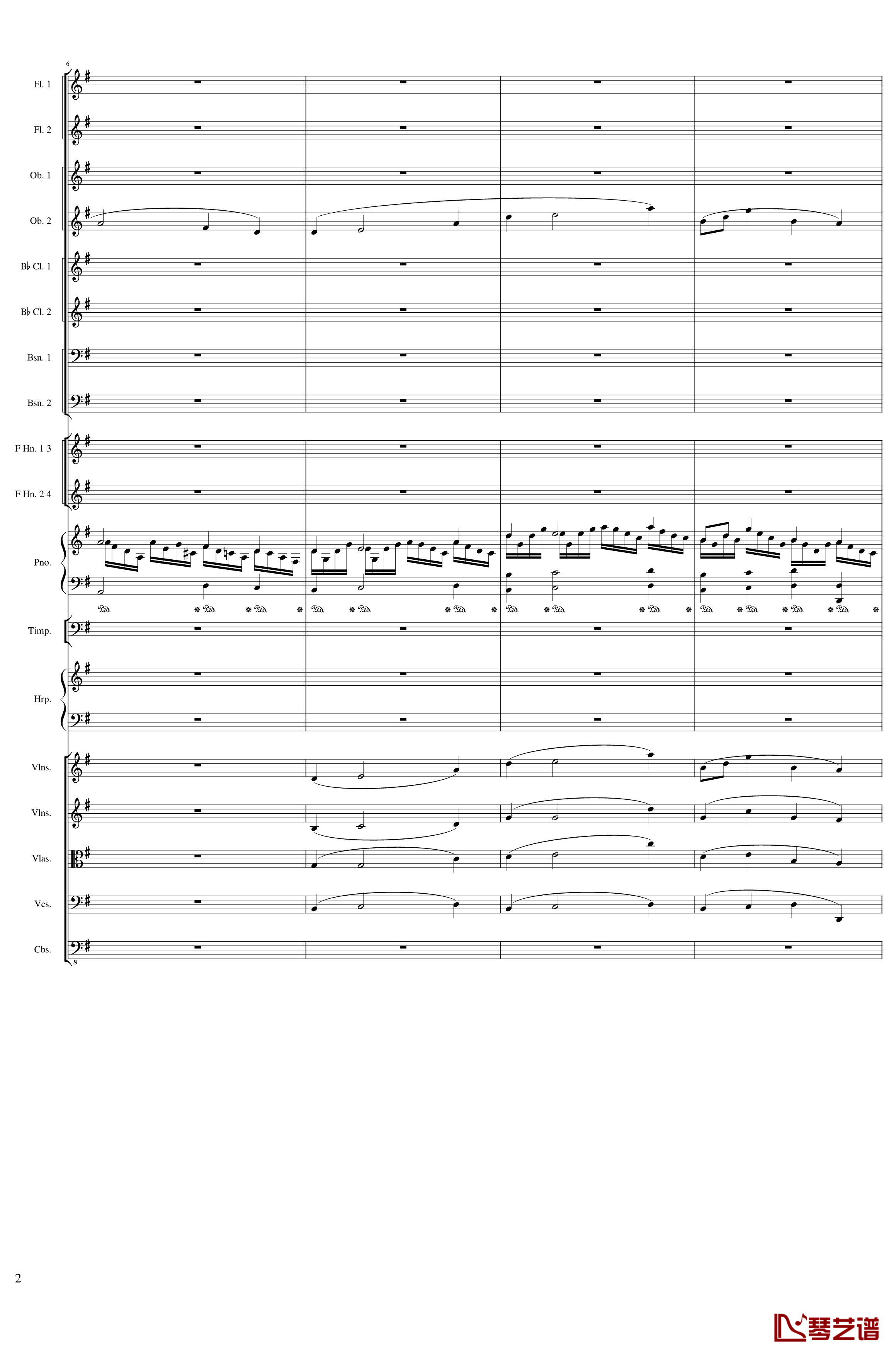 Lyric Overture for piano and orchestra, Op.115钢琴谱-未完成-一个球2