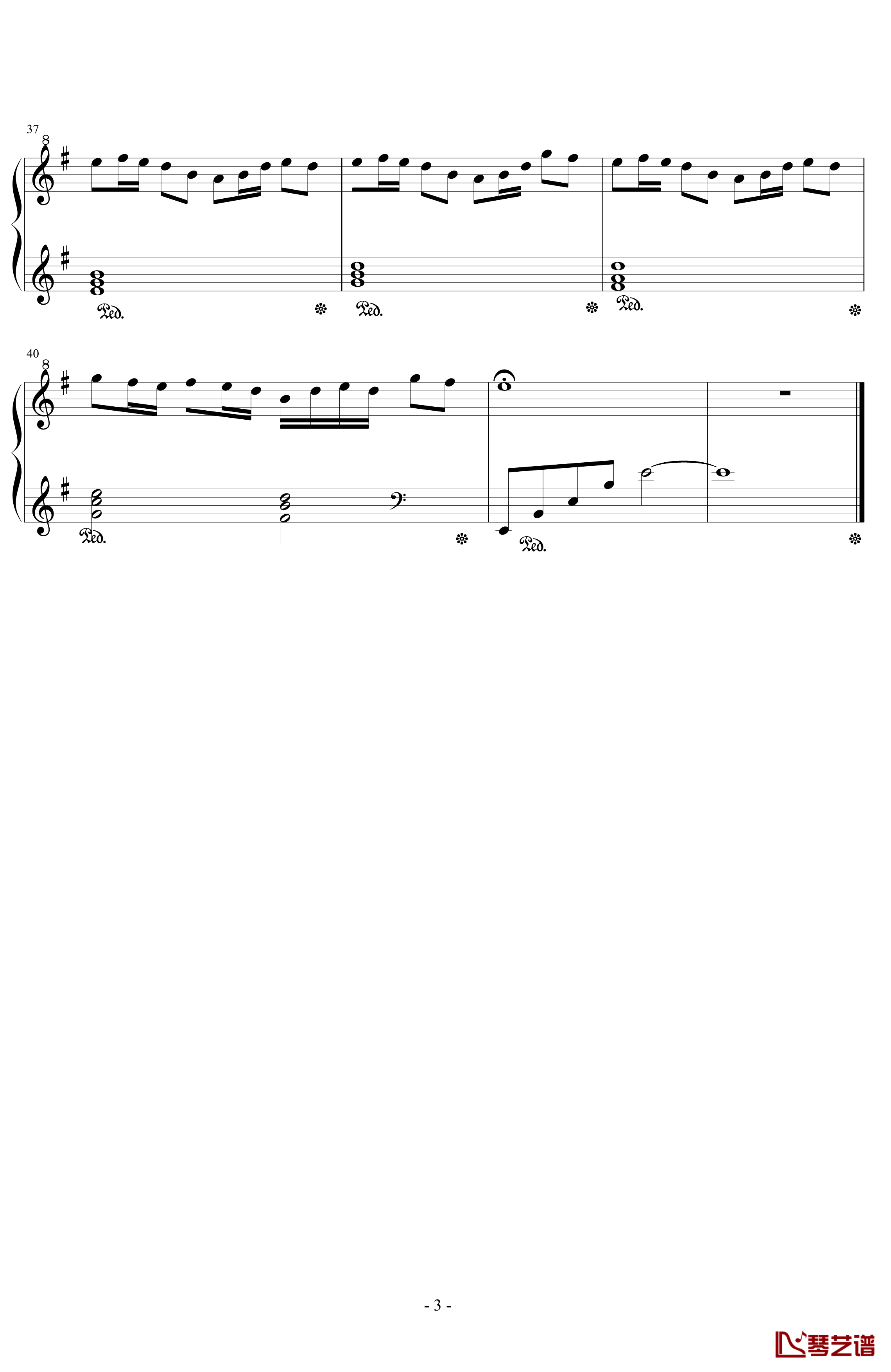 Fairy Tail Main Theme钢琴谱-动漫影视3