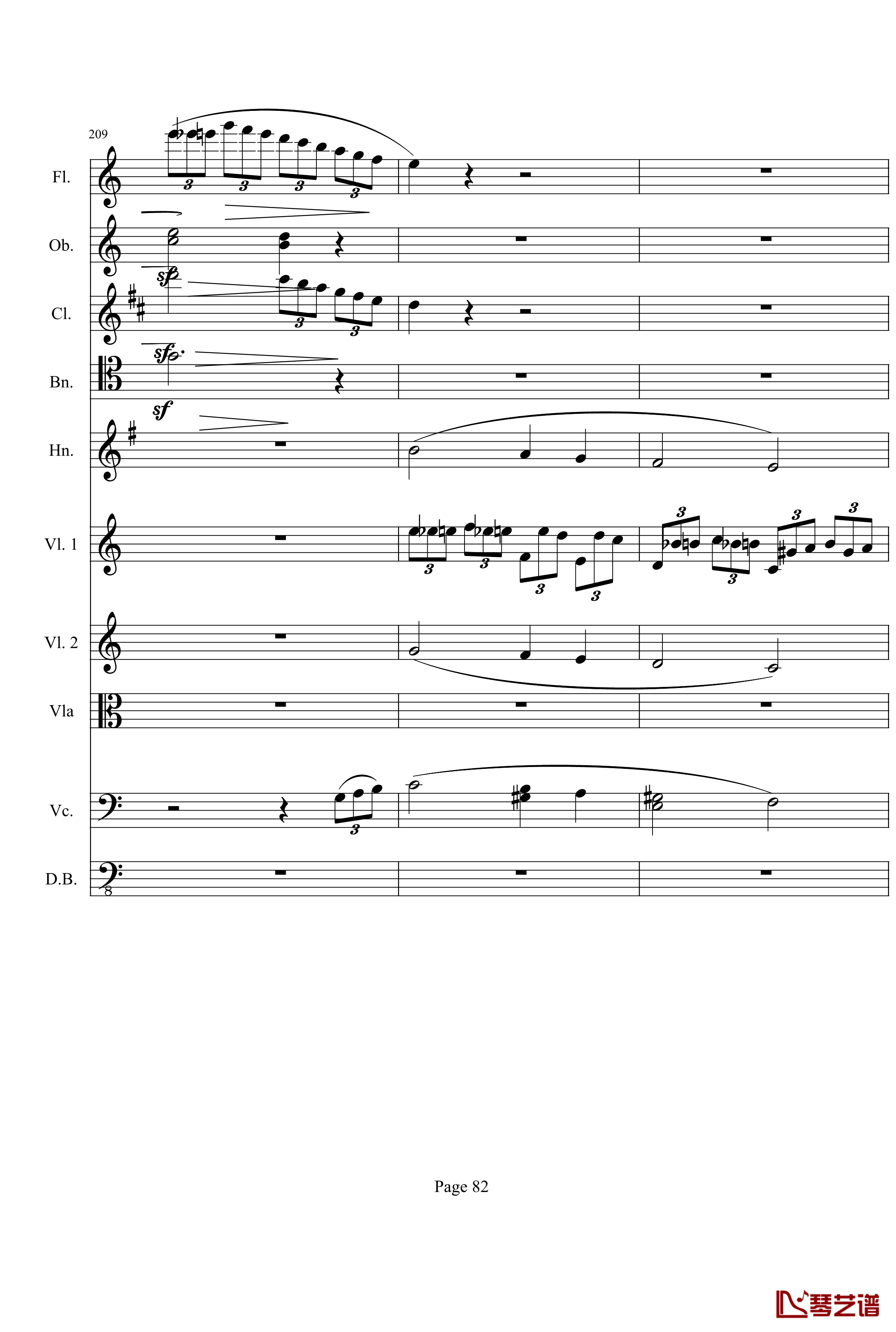 奏鸣曲之交响钢琴谱-第21-Ⅰ-贝多芬-beethoven82