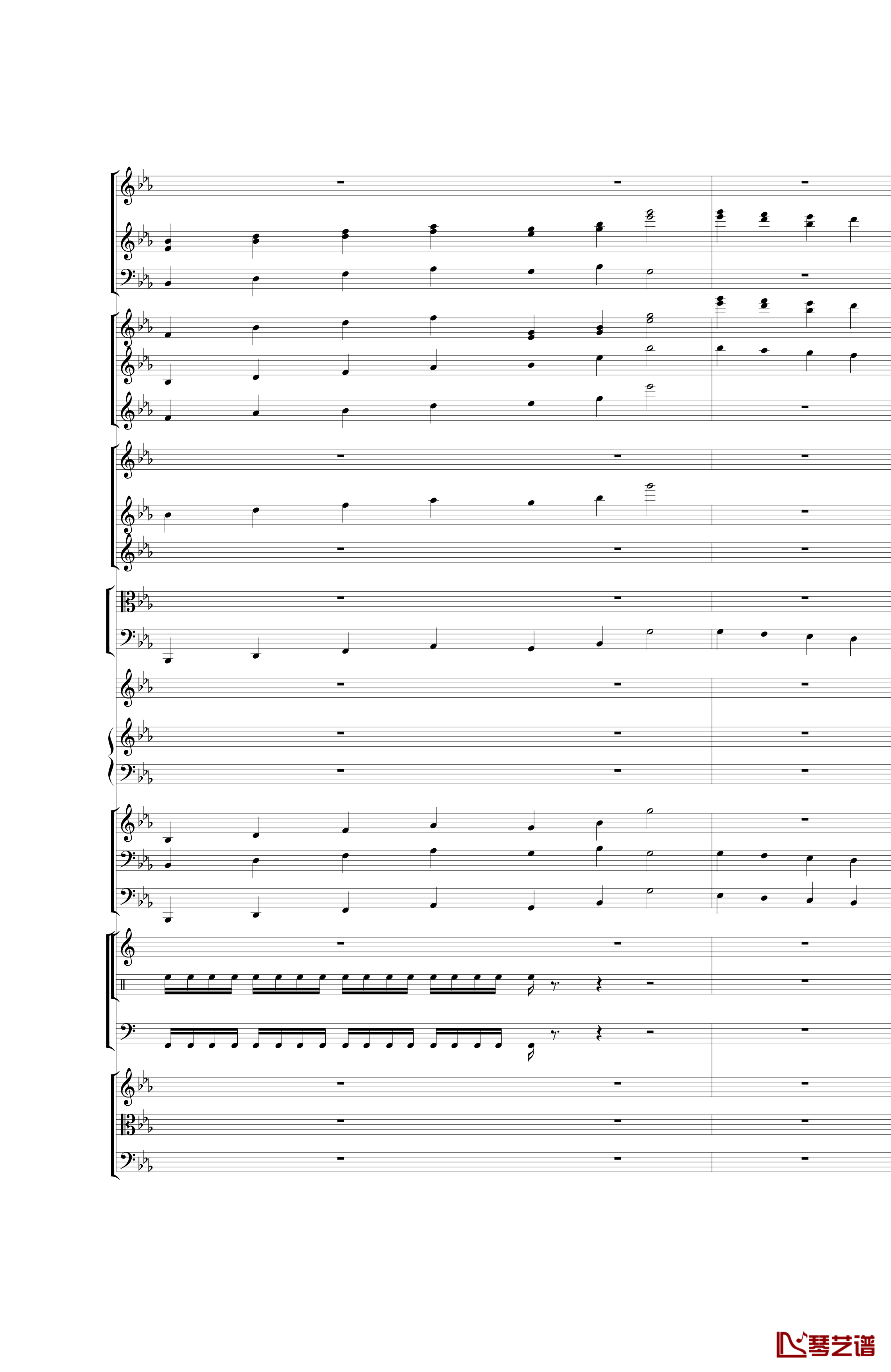 Piano Concerto No.3 in E Flat minor钢琴谱 I.Moderto-热情而辉煌27