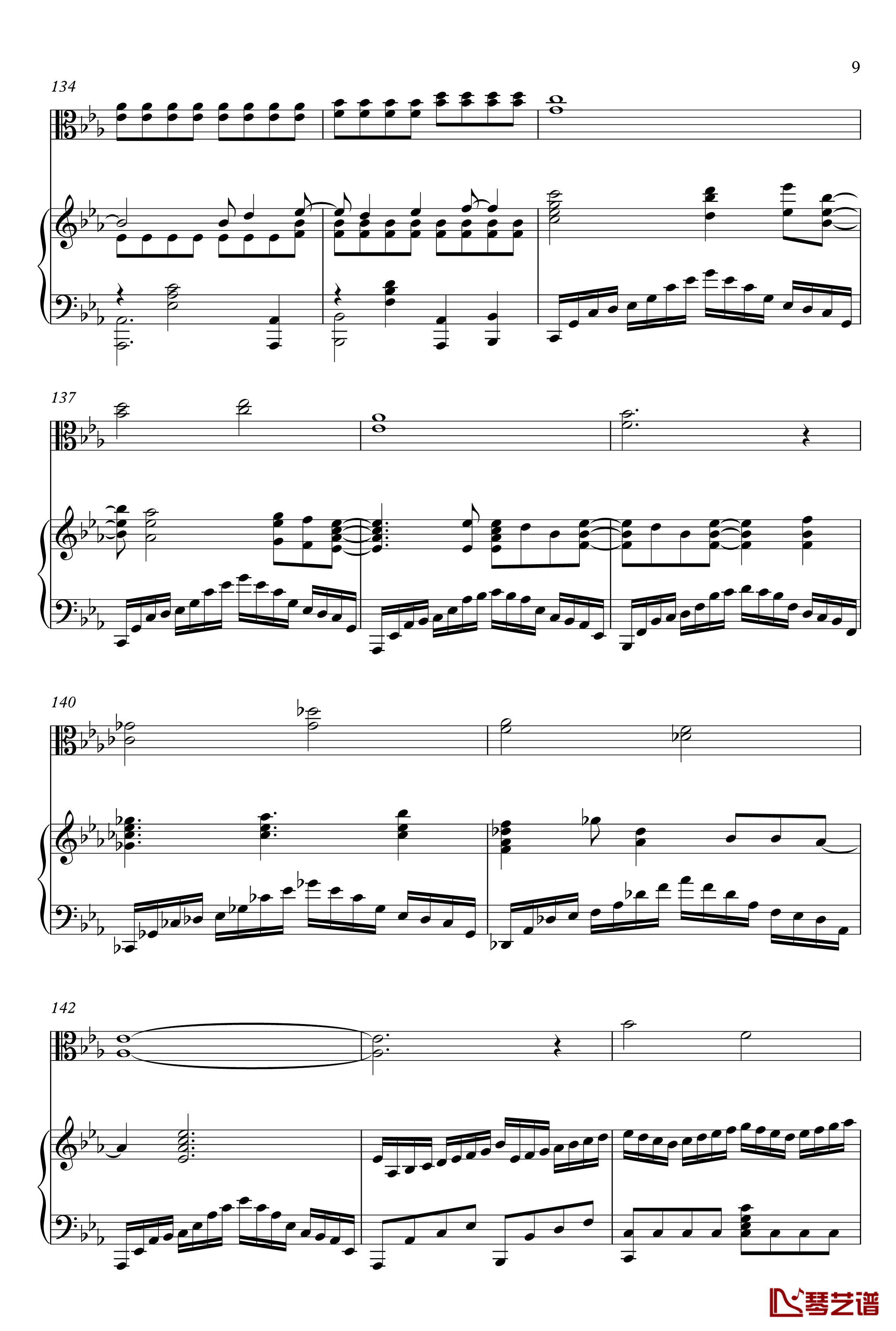 Brave Song钢琴谱-Angel Beats! ED-Animenz-piano + viola9