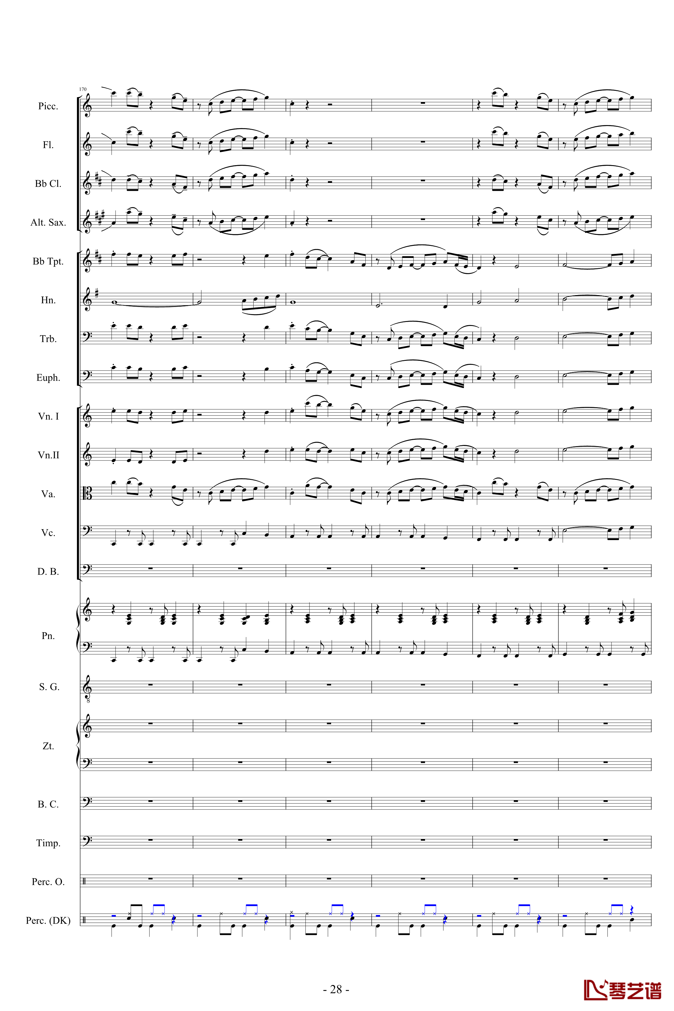 迪士尼組曲-小交響樂版钢琴谱-Disney Medley-迪士尼28