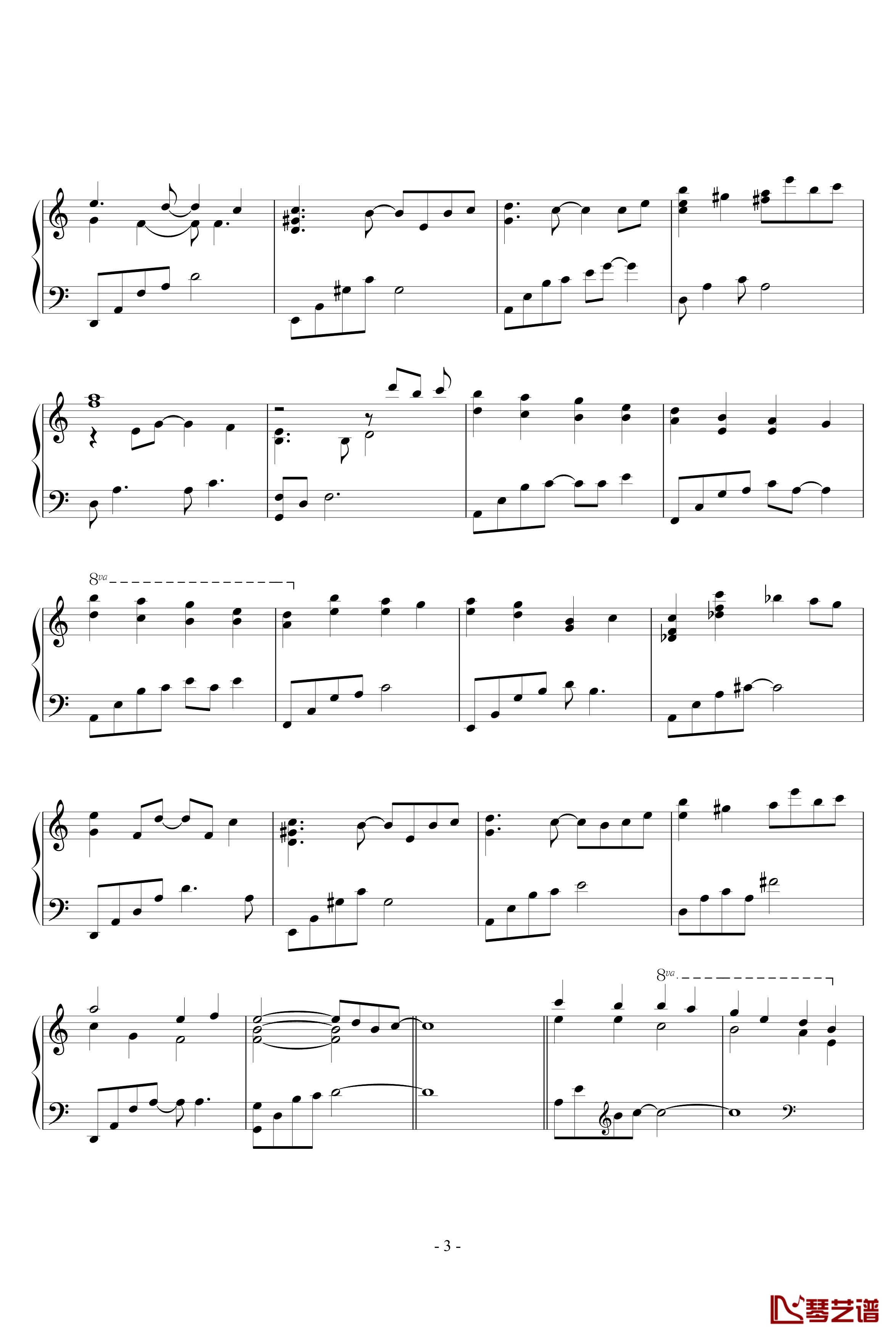 The Scenery Begins钢琴谱-Yiruma3
