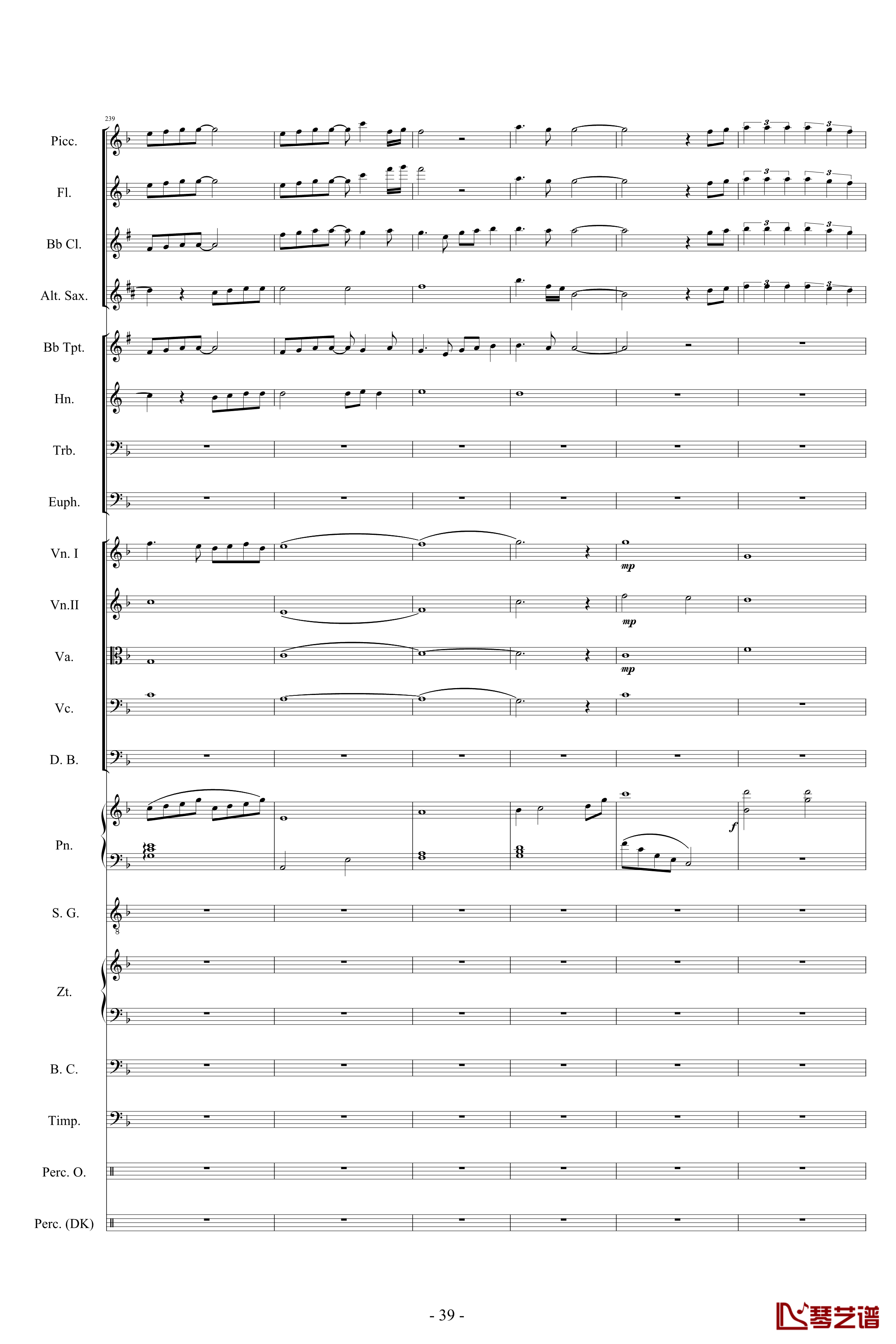 迪士尼組曲-小交響樂版钢琴谱-Disney Medley-迪士尼39