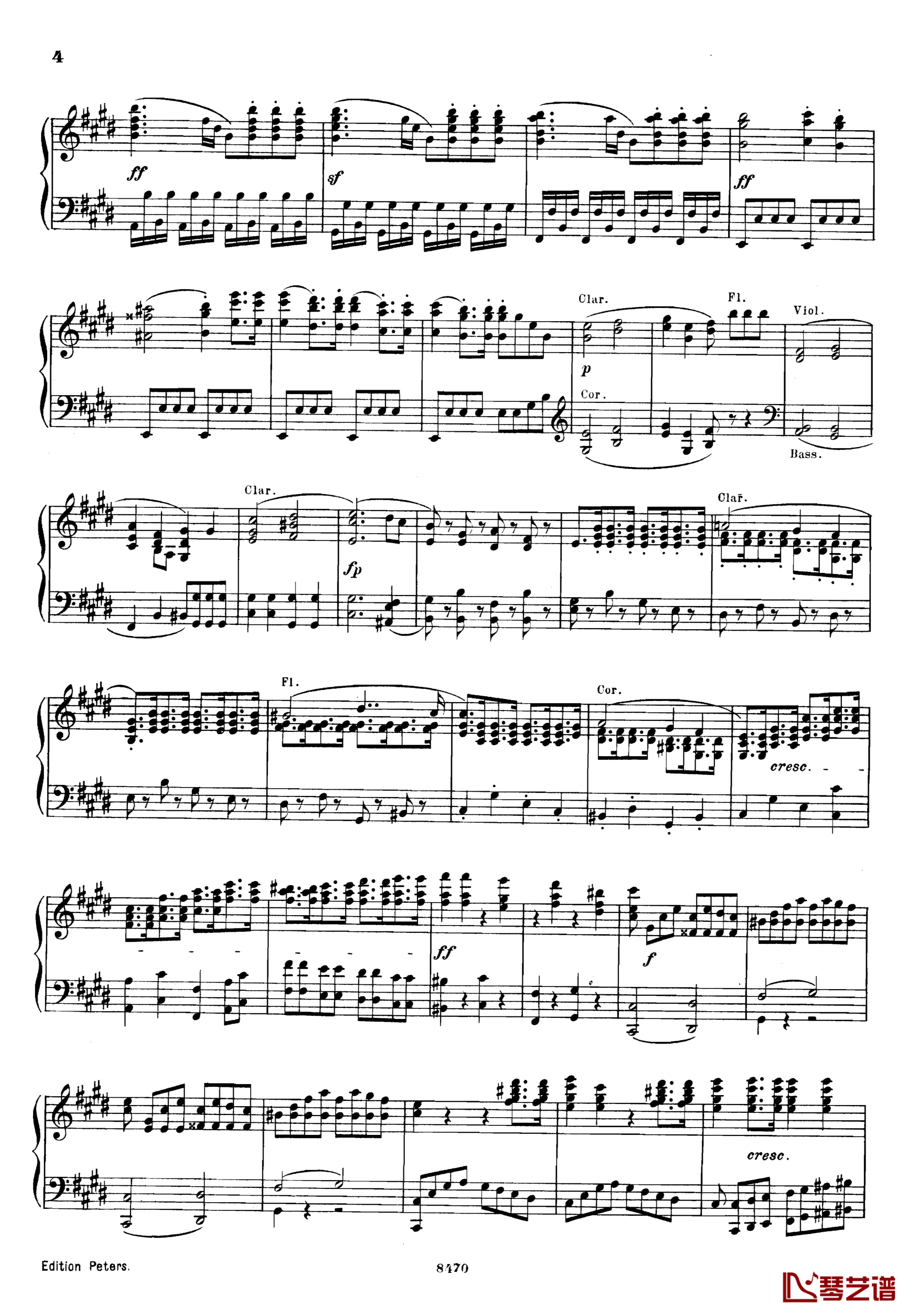 升c小调第三钢琴协奏曲Op.55钢琴谱-克里斯蒂安-里斯4